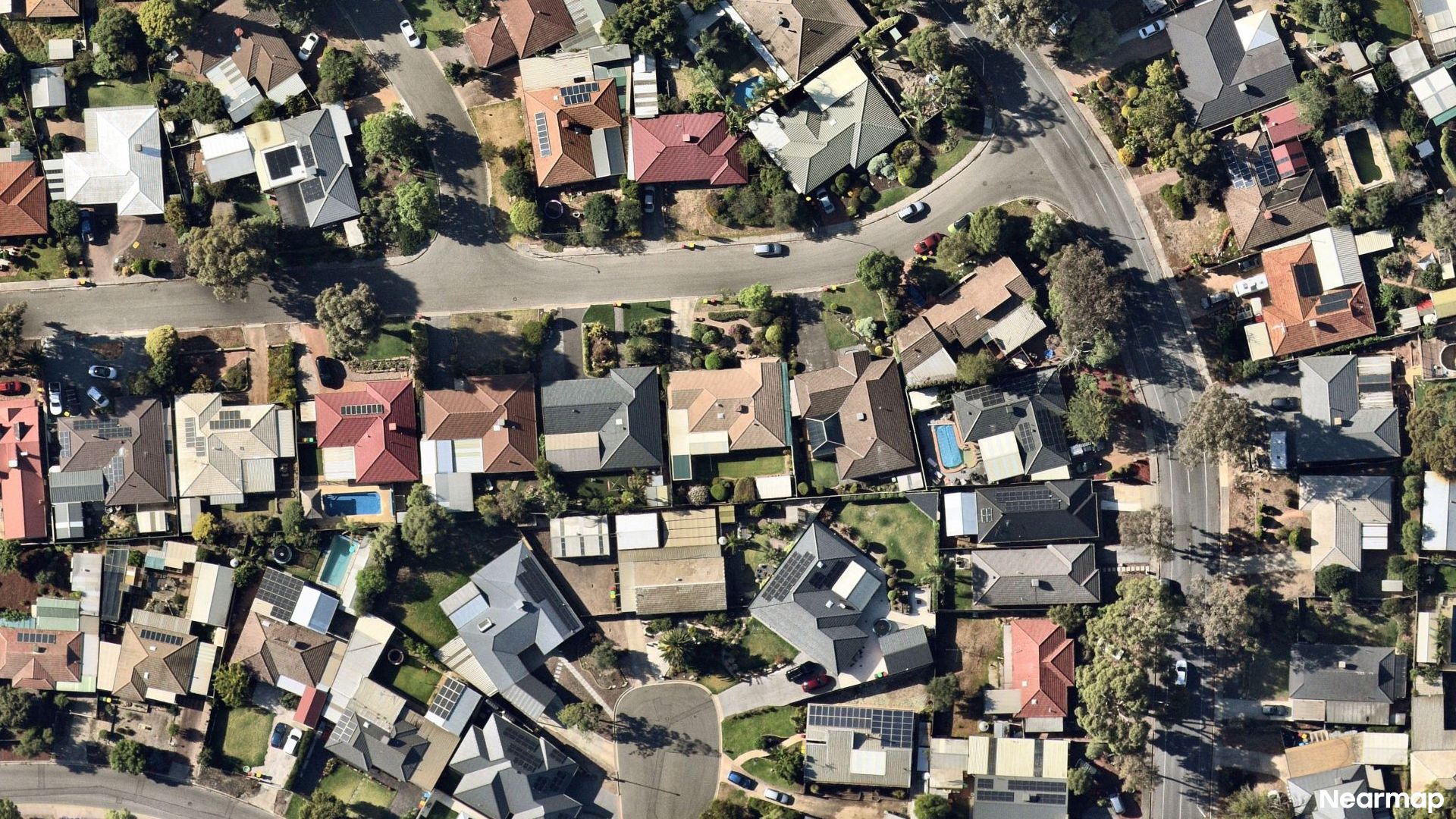 Vertical aerial view