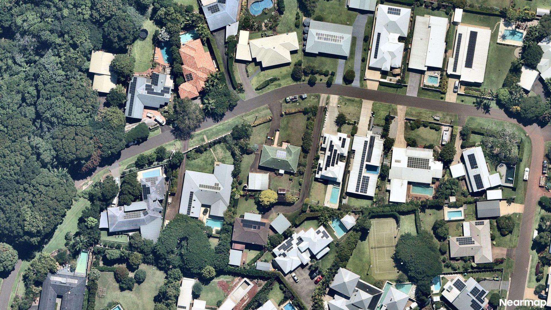 Vertical aerial view