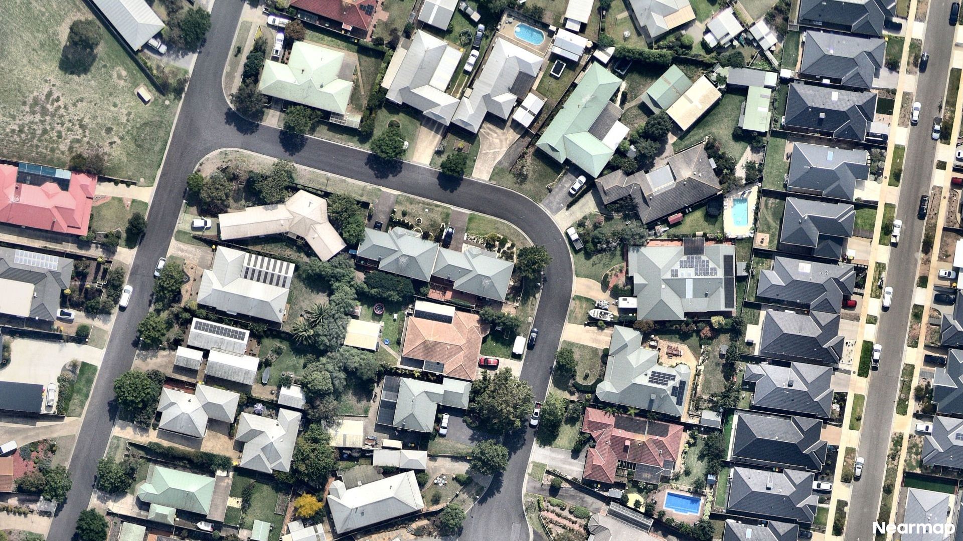 Vertical aerial view
