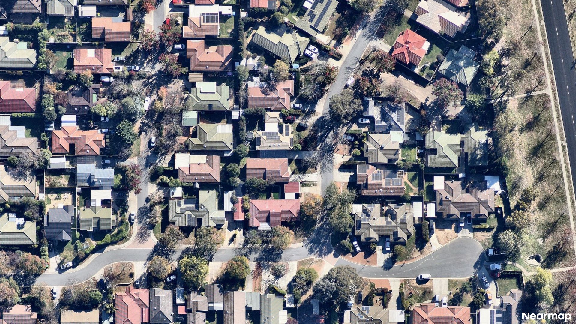 Vertical aerial view
