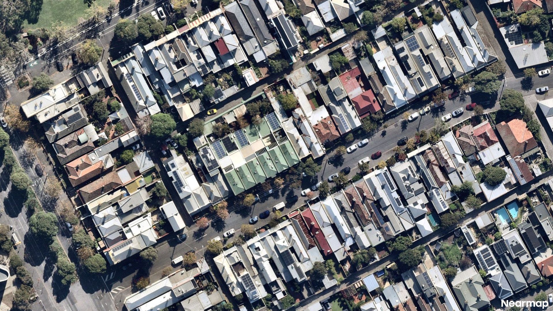 Vertical aerial view
