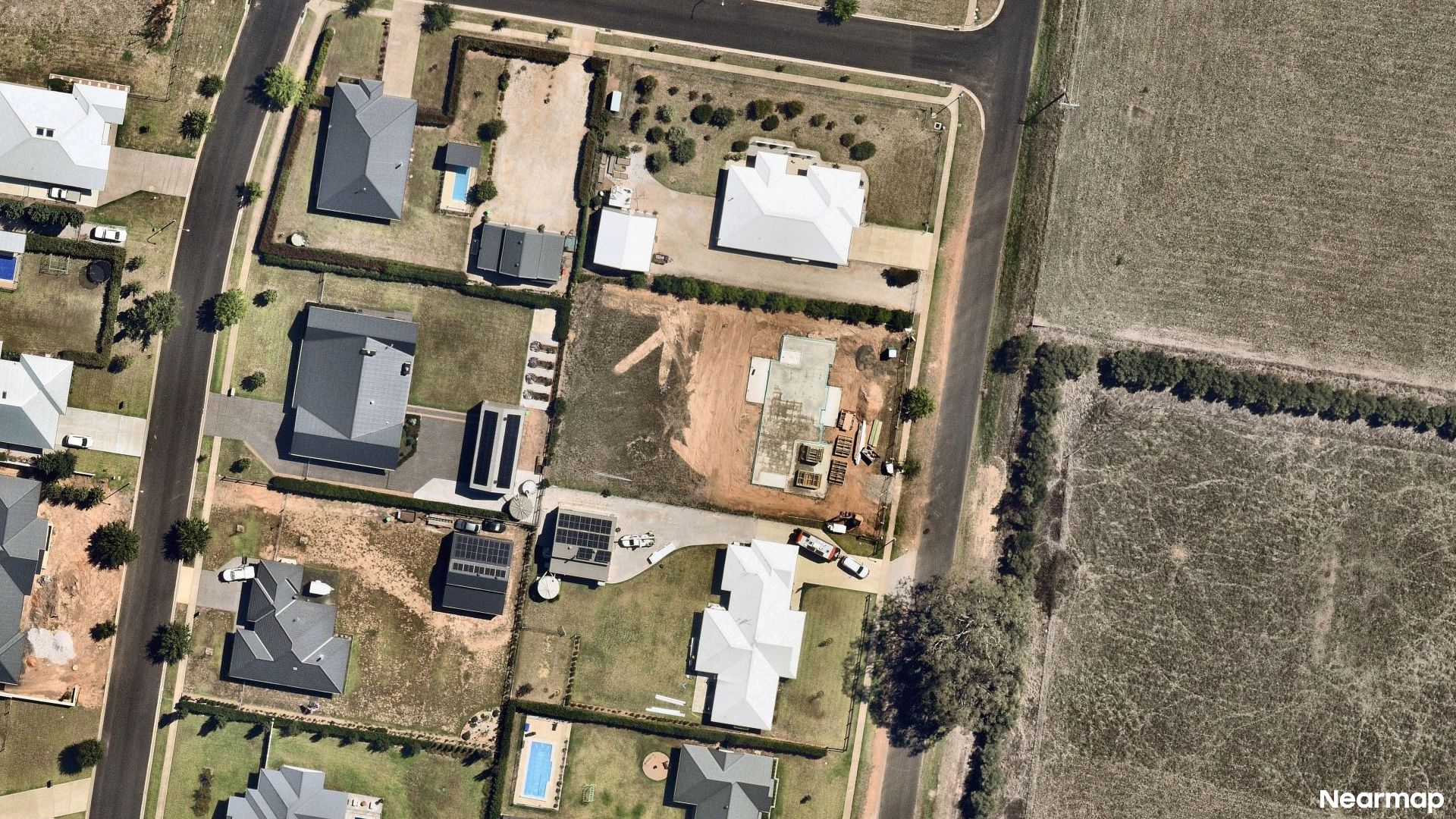 Vertical aerial view