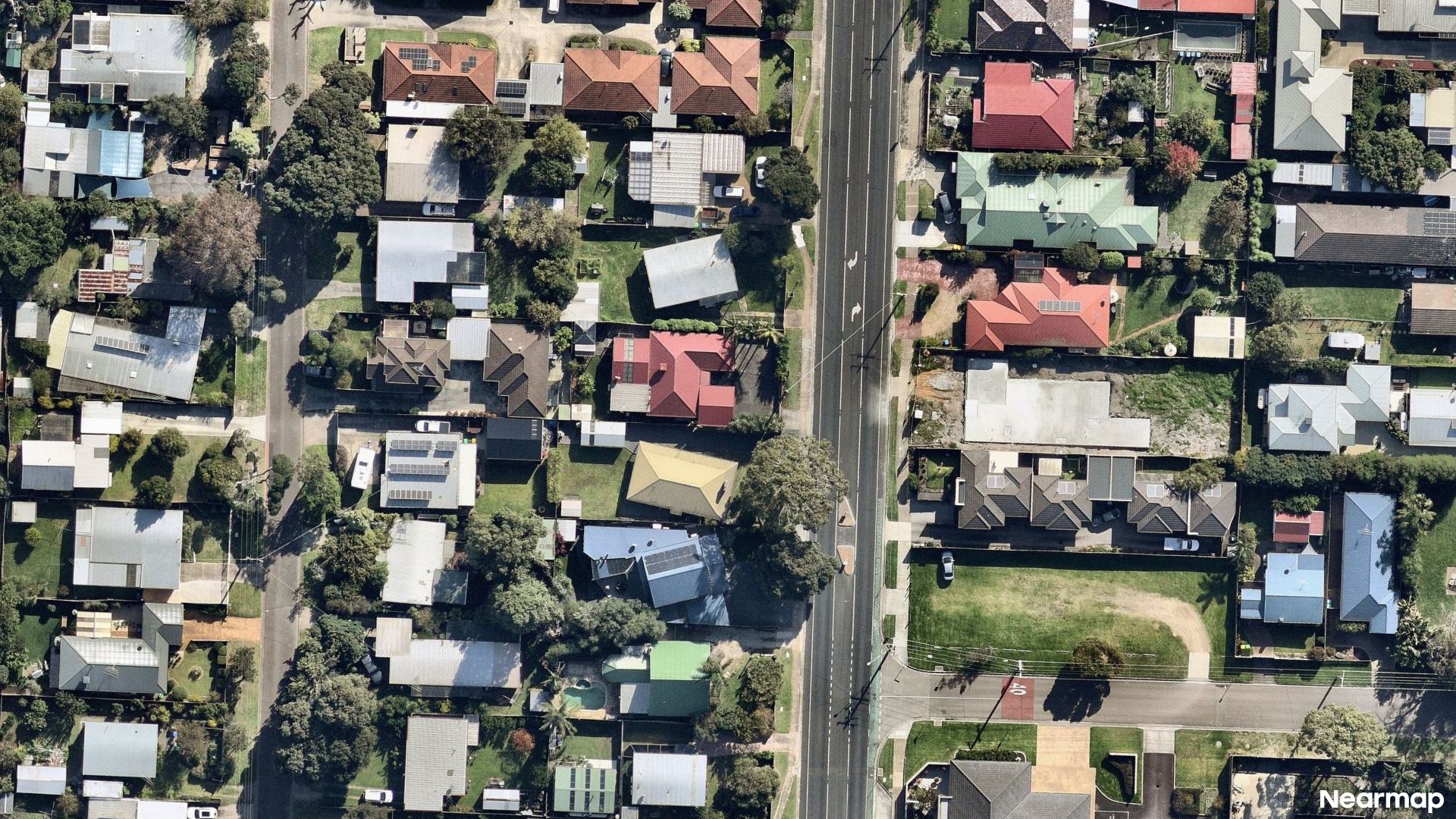 Vertical aerial view