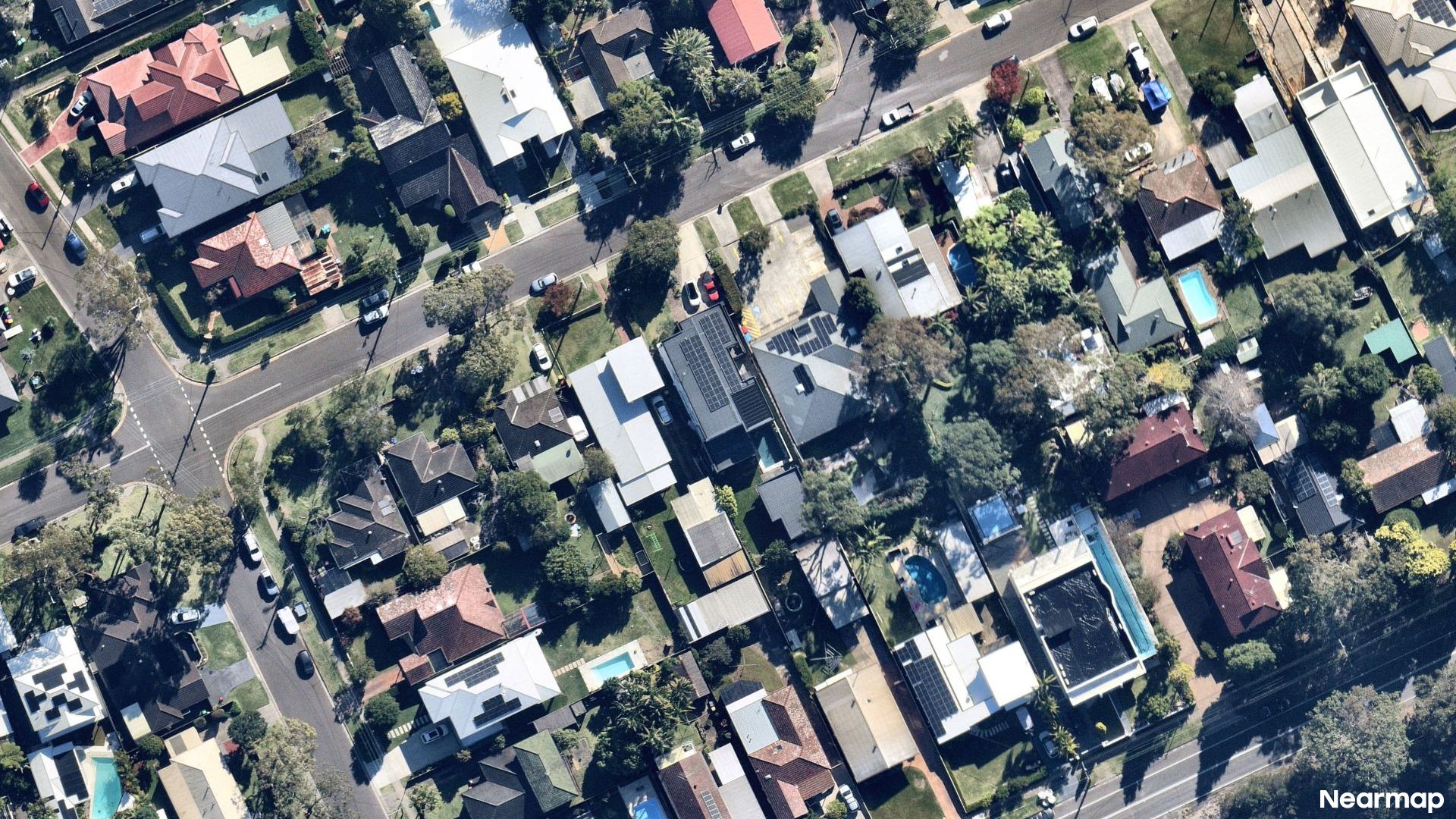Vertical aerial view