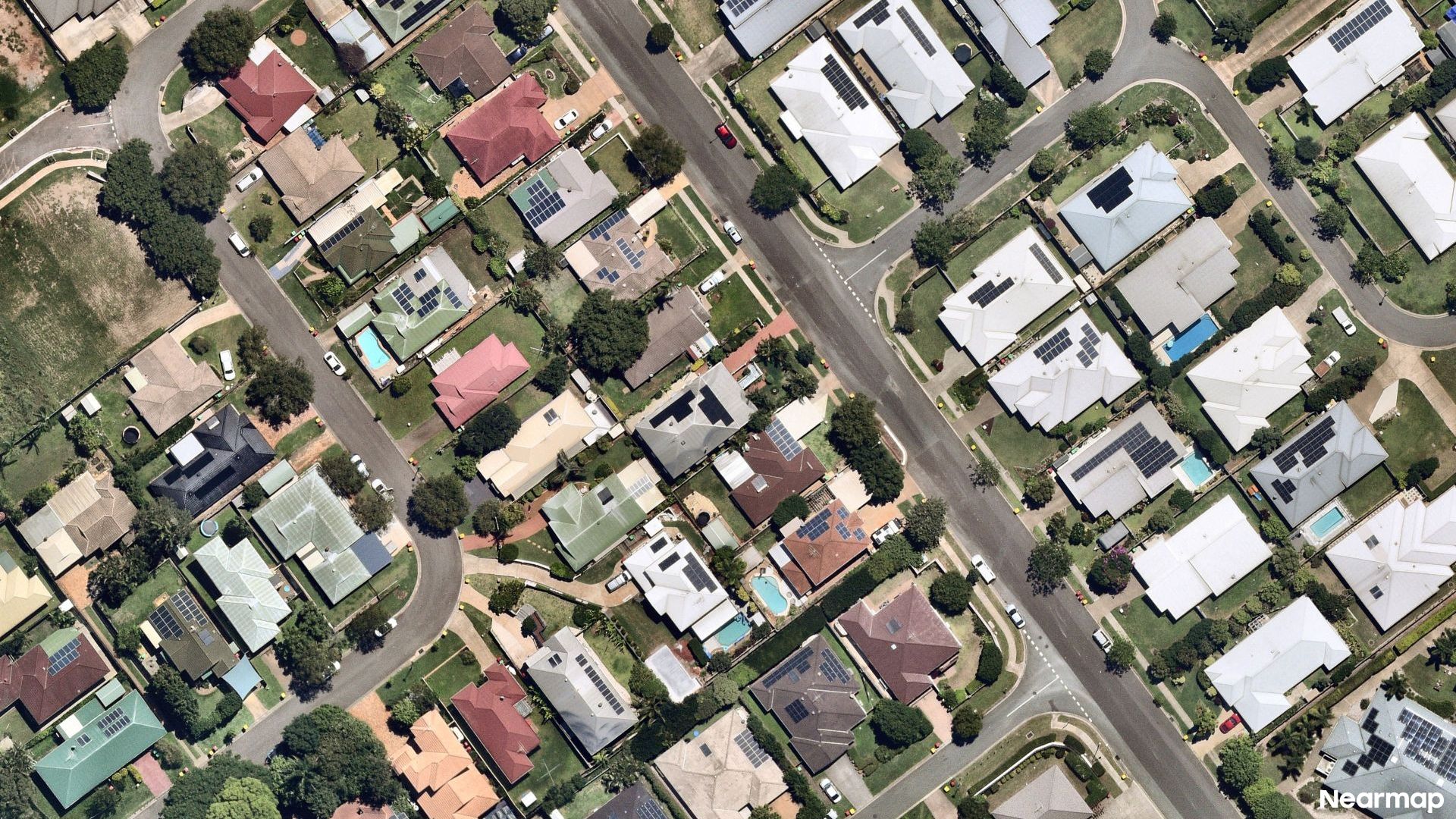 Vertical aerial view