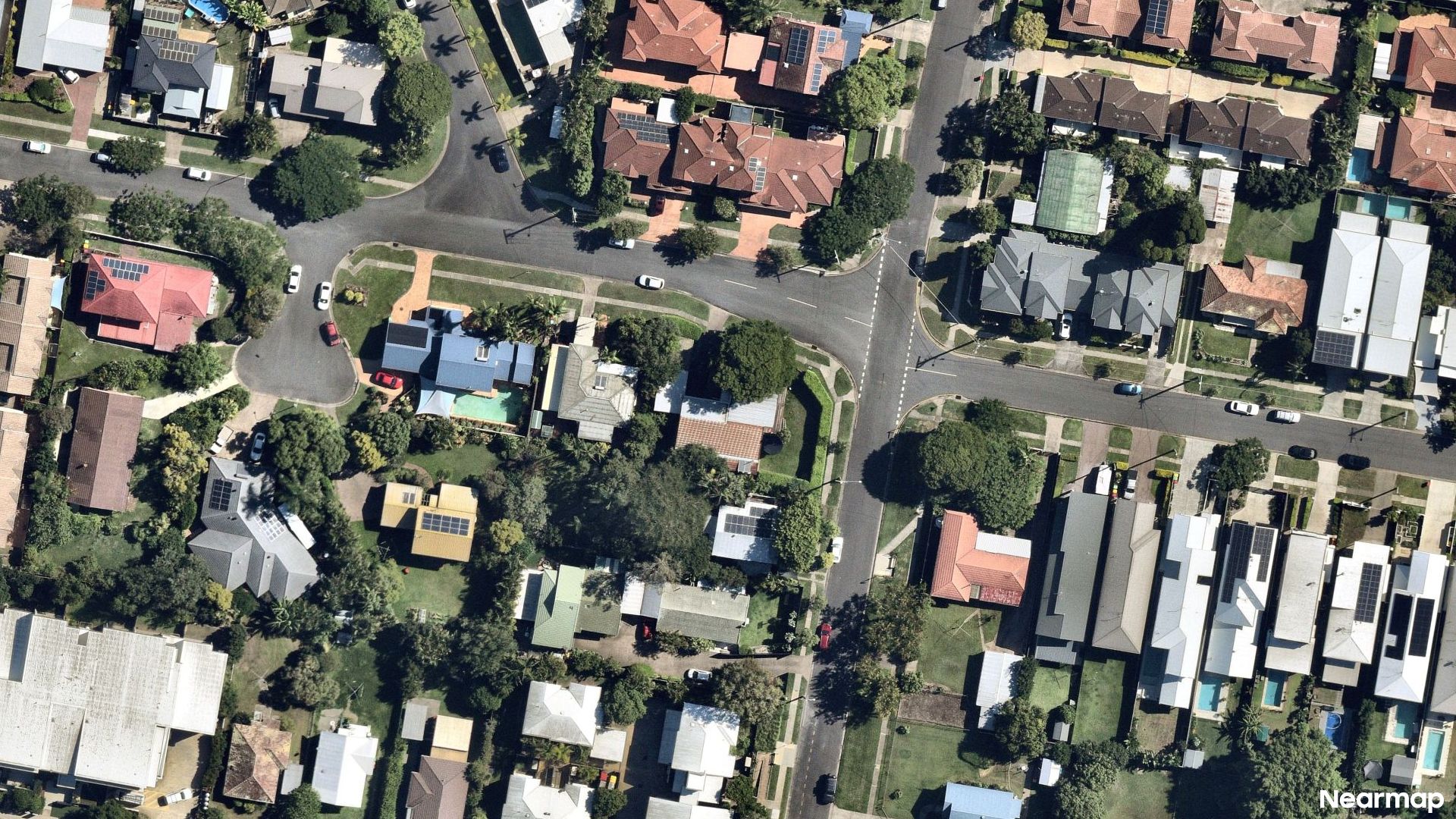 Vertical aerial view