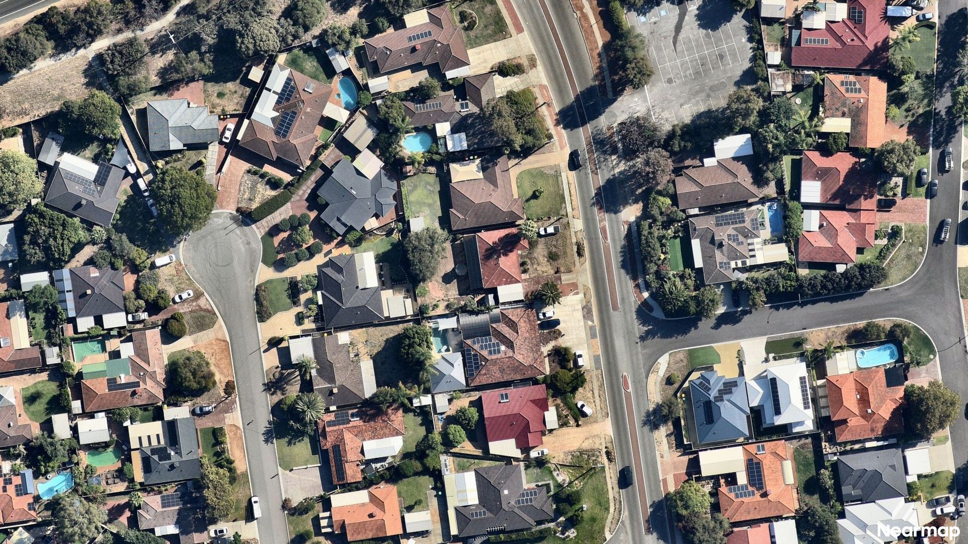 Vertical aerial view