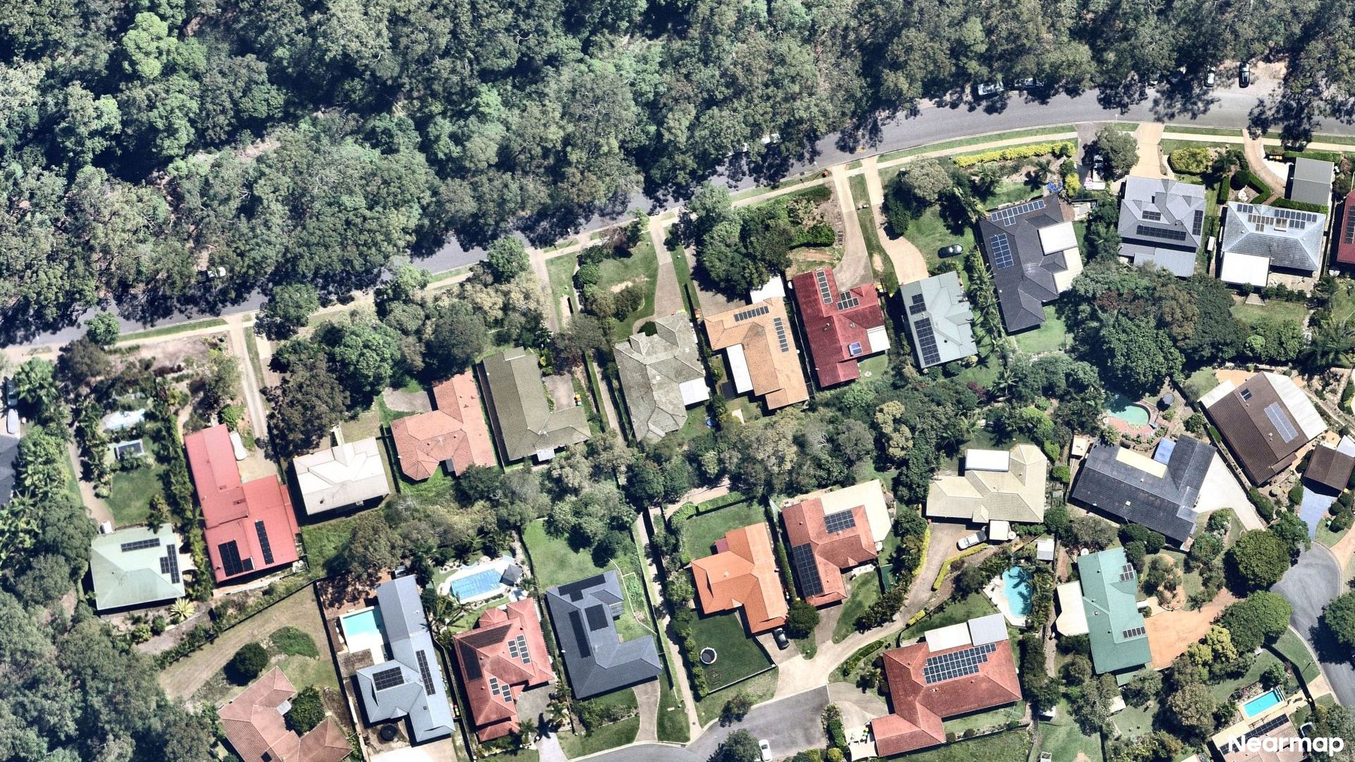 Vertical aerial view