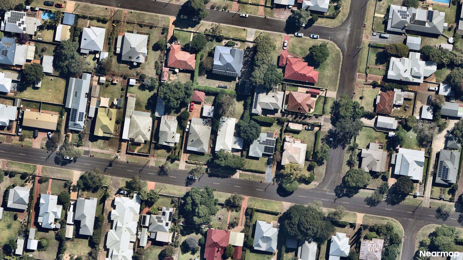Vertical aerial view
