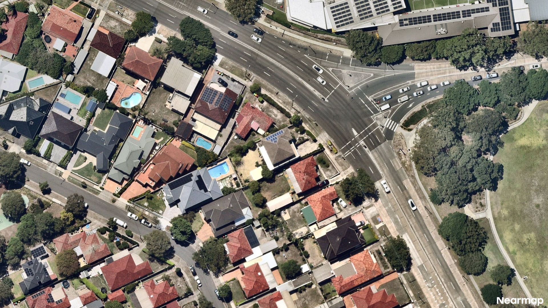 Vertical aerial view