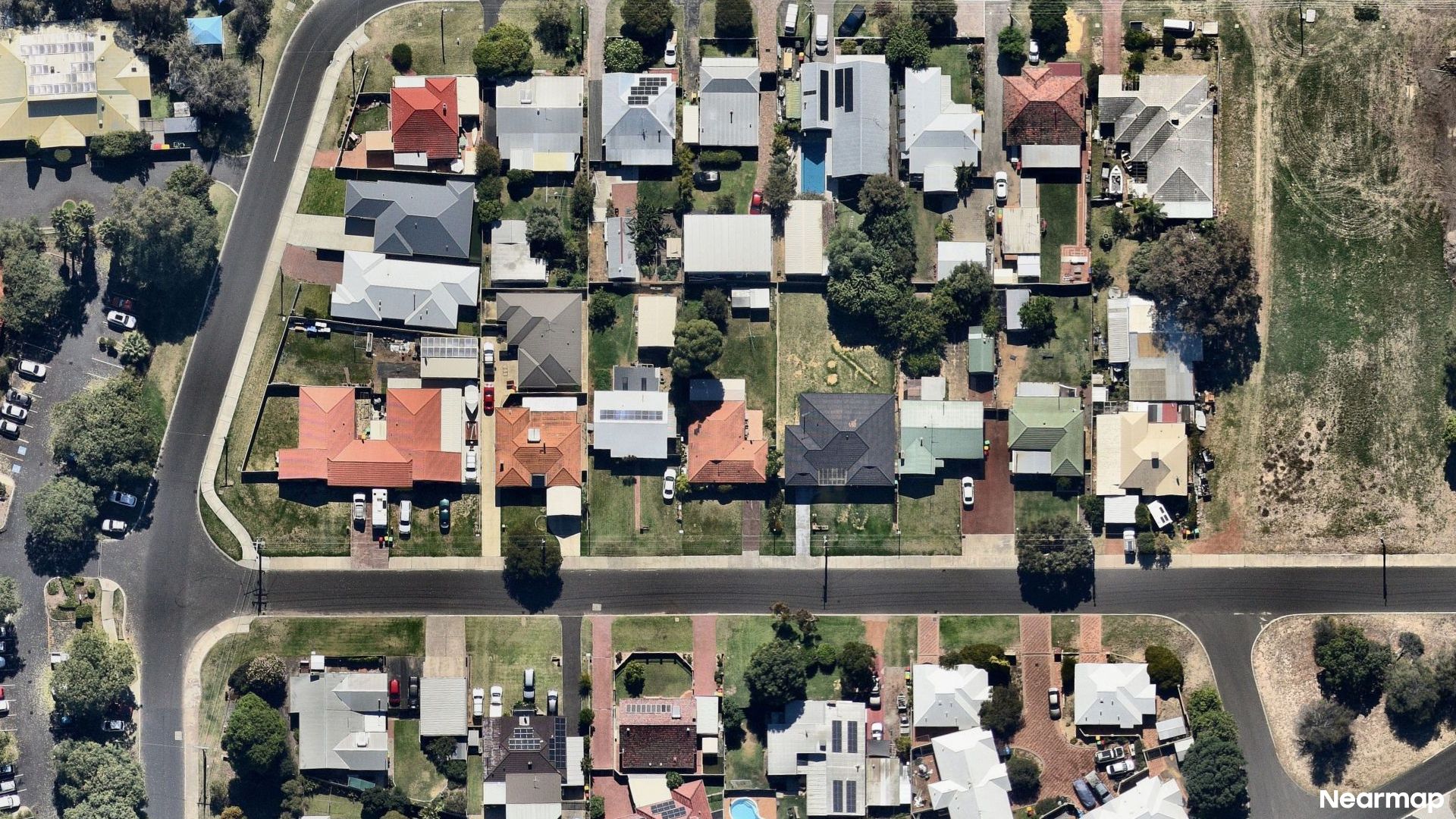 Vertical aerial view