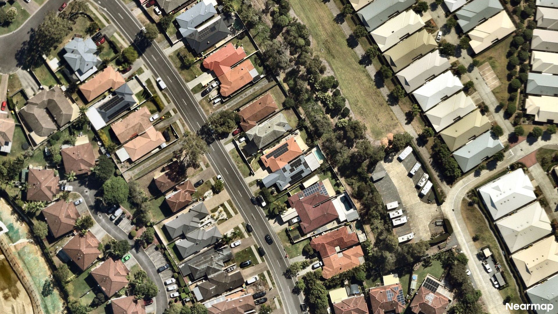Vertical aerial view