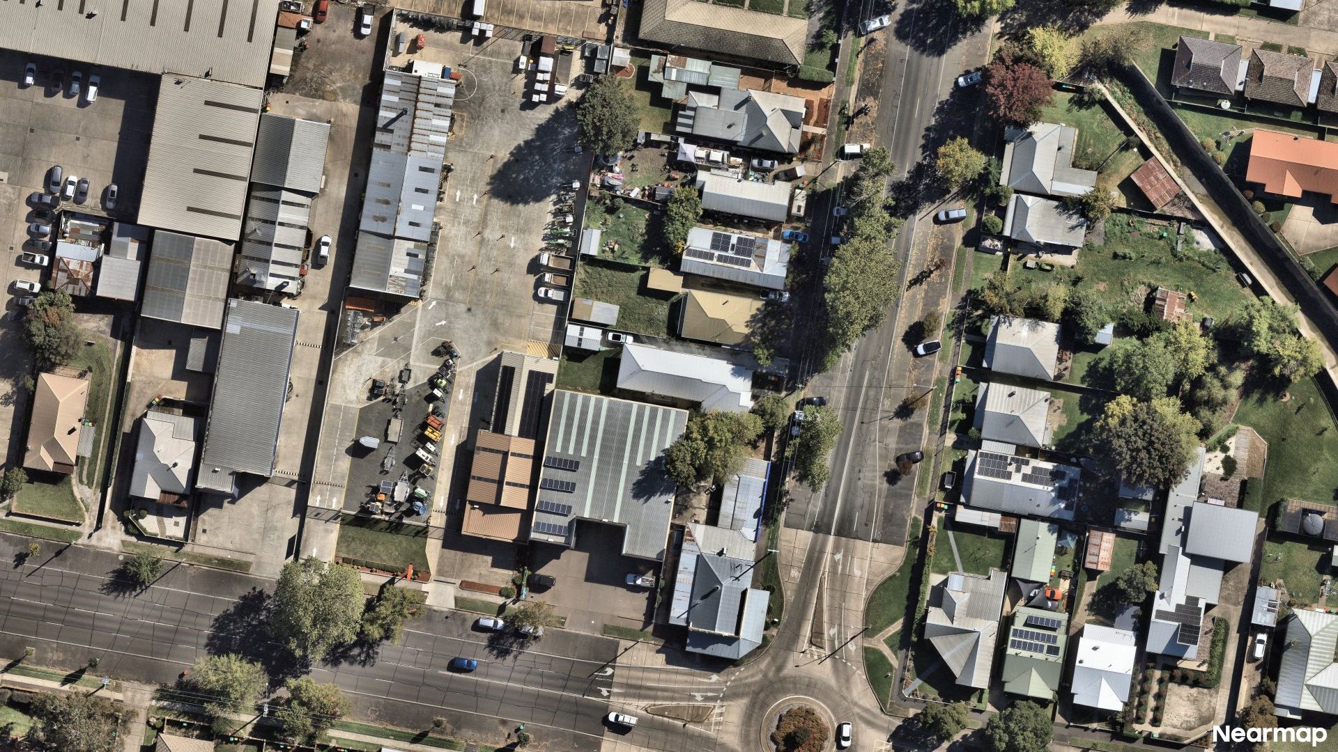 Vertical aerial view