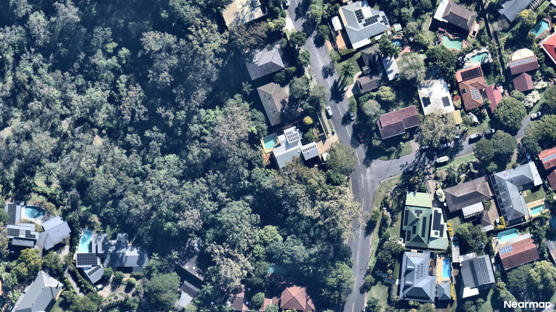 Vertical aerial view