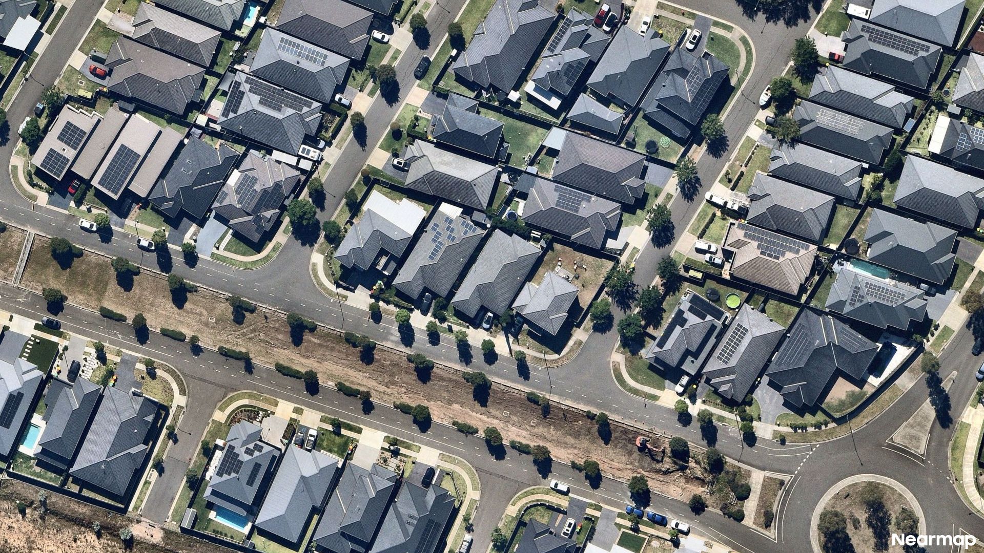 Vertical aerial view