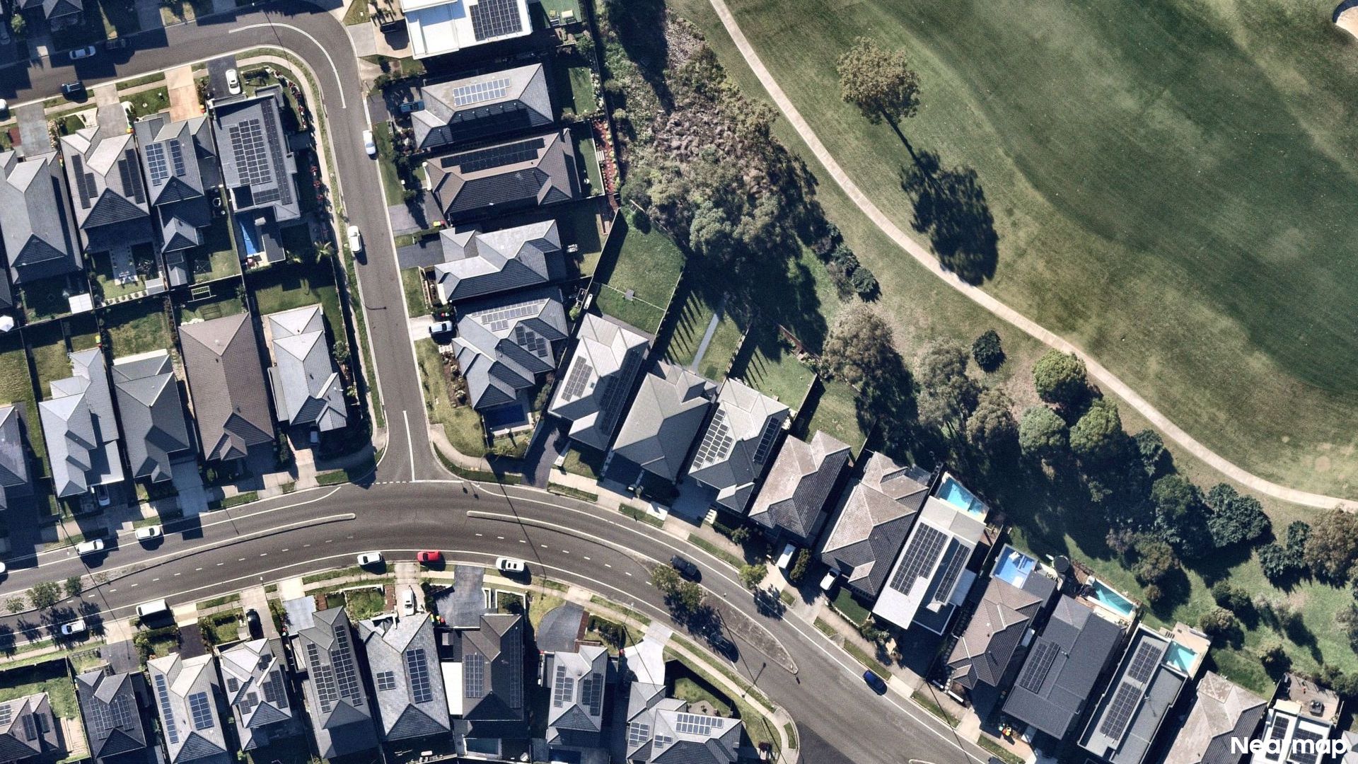 Vertical aerial view