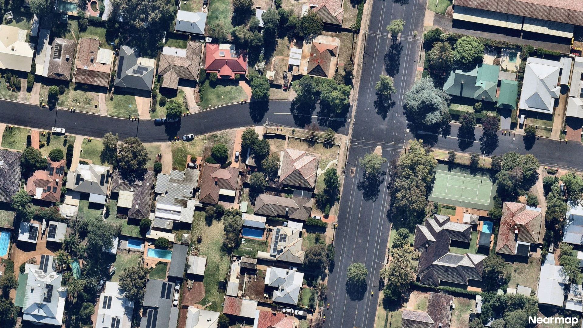 Vertical aerial view