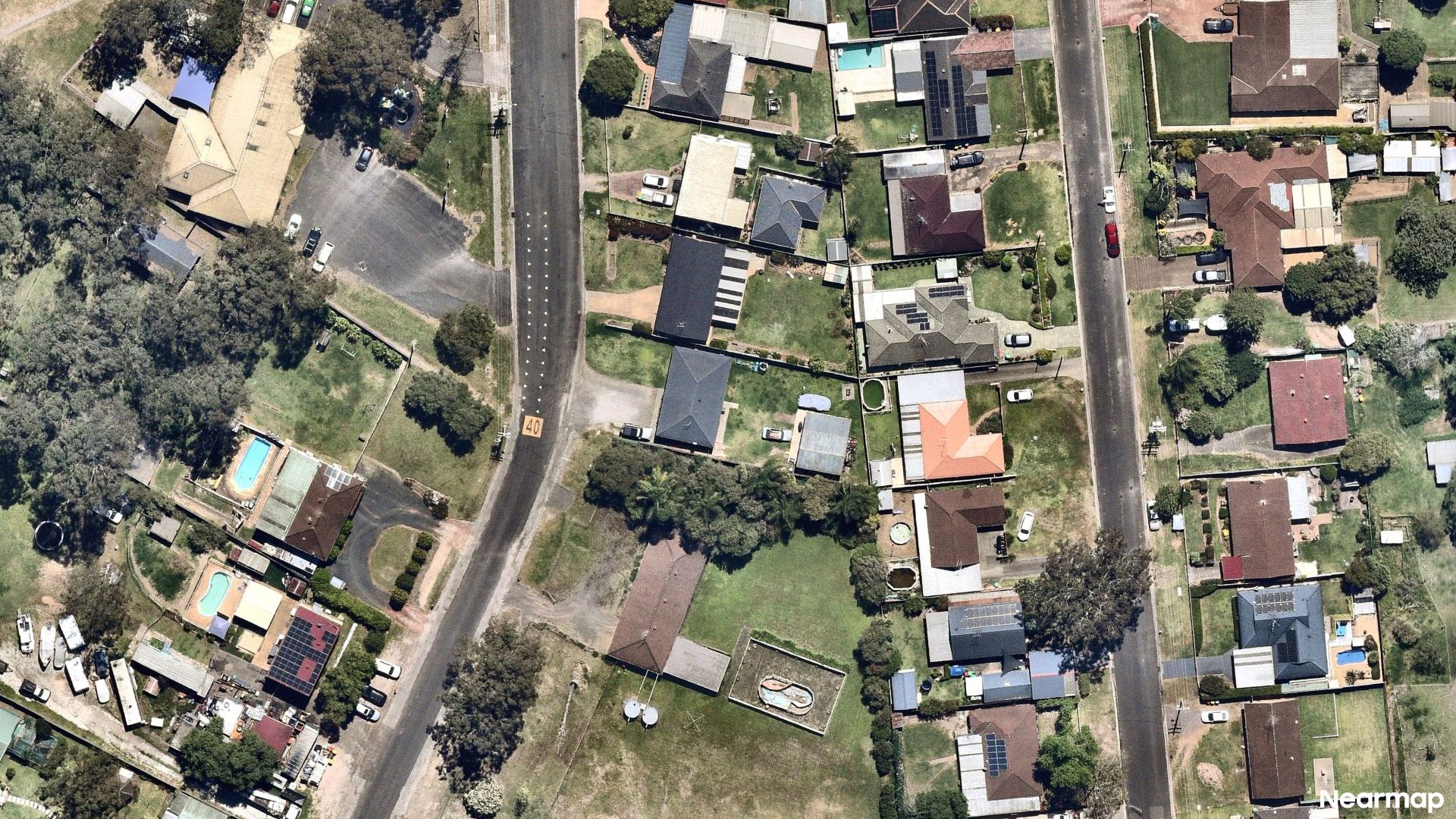 Vertical aerial view