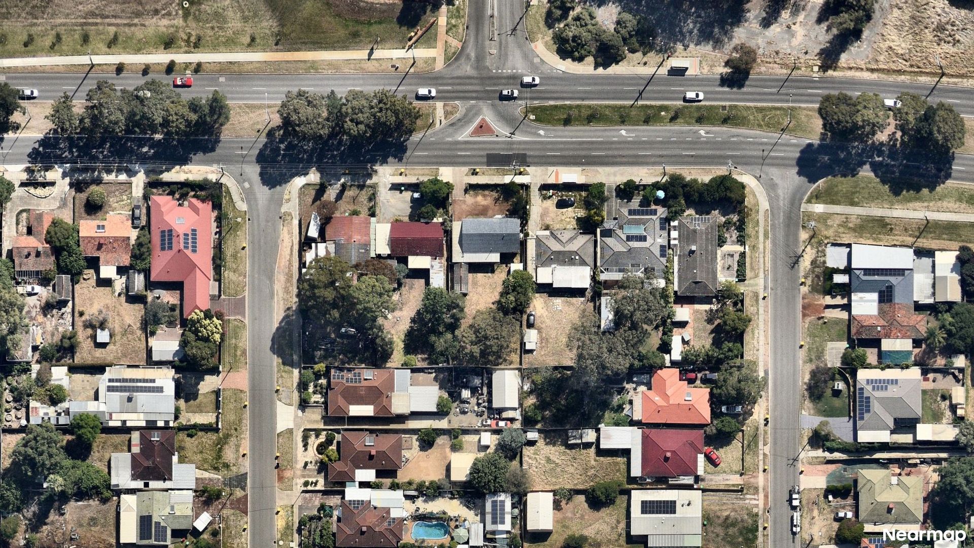 Vertical aerial view