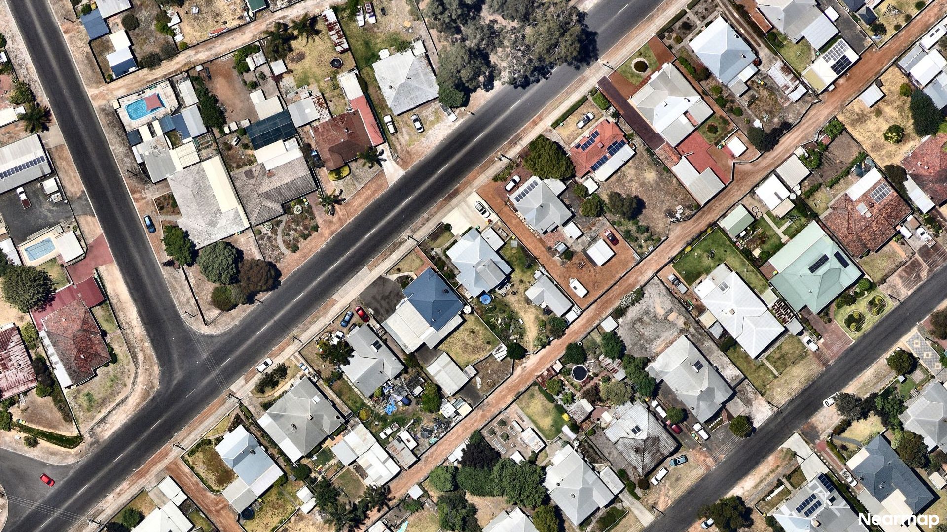 Vertical aerial view