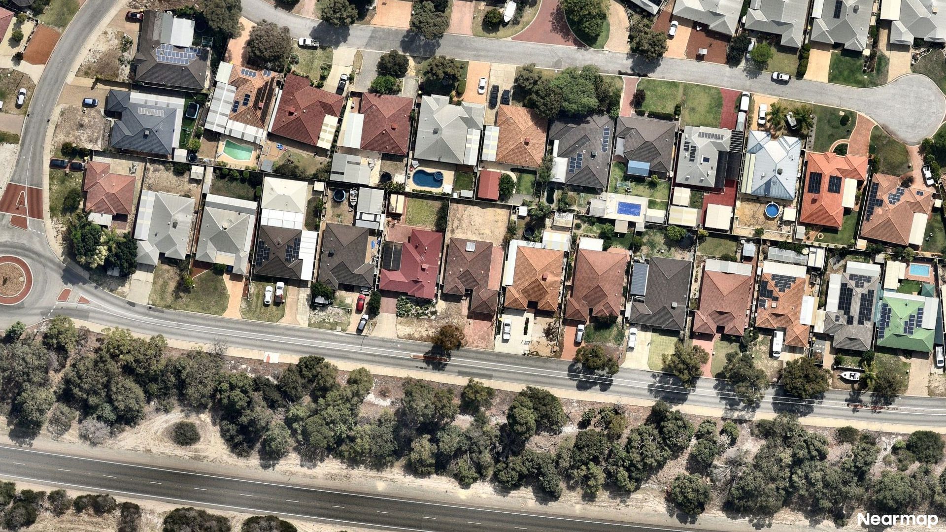 Vertical aerial view