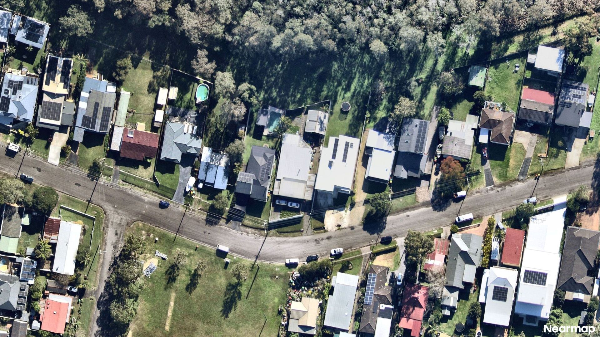 Vertical aerial view