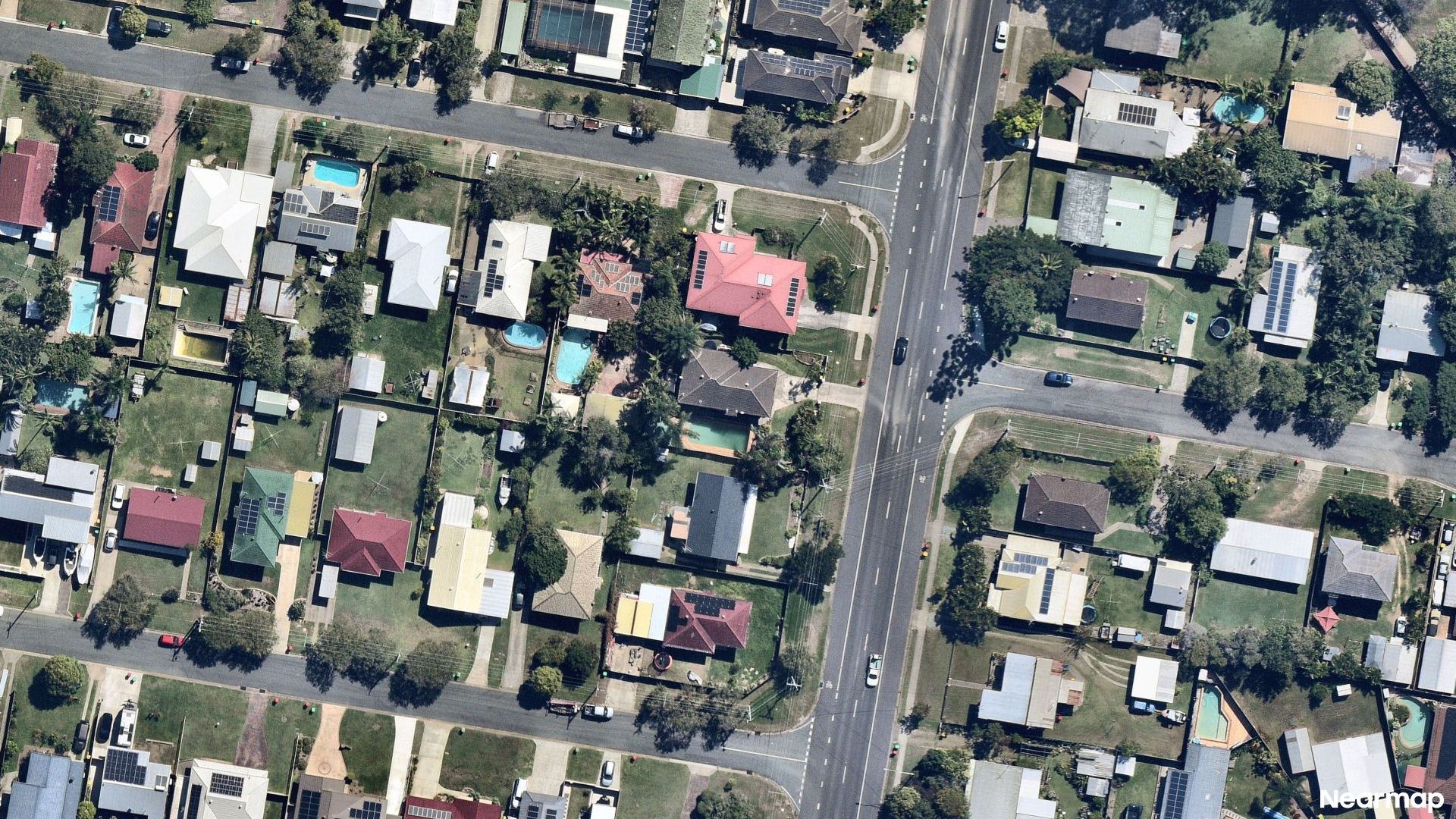 Vertical aerial view