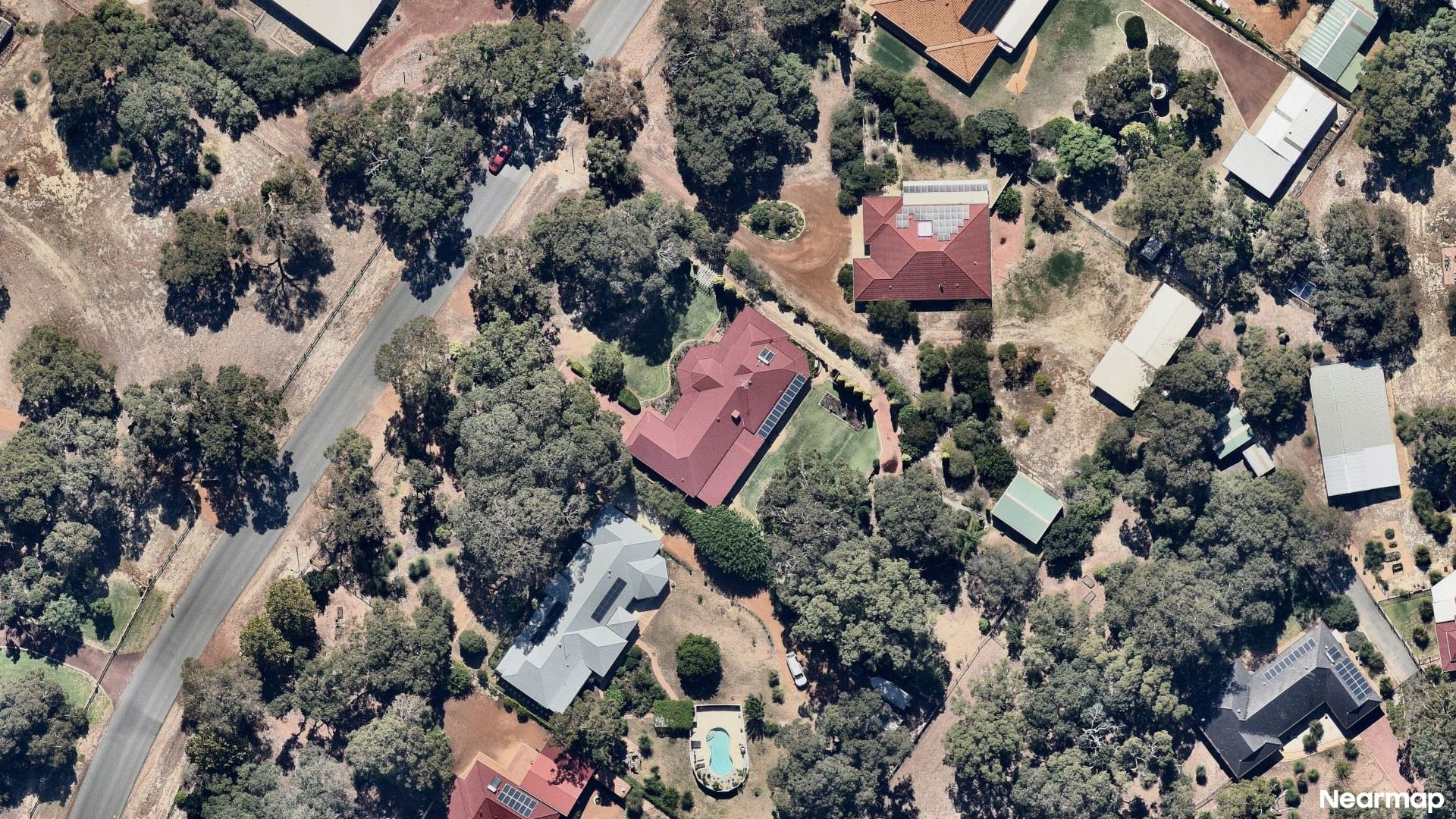 Vertical aerial view