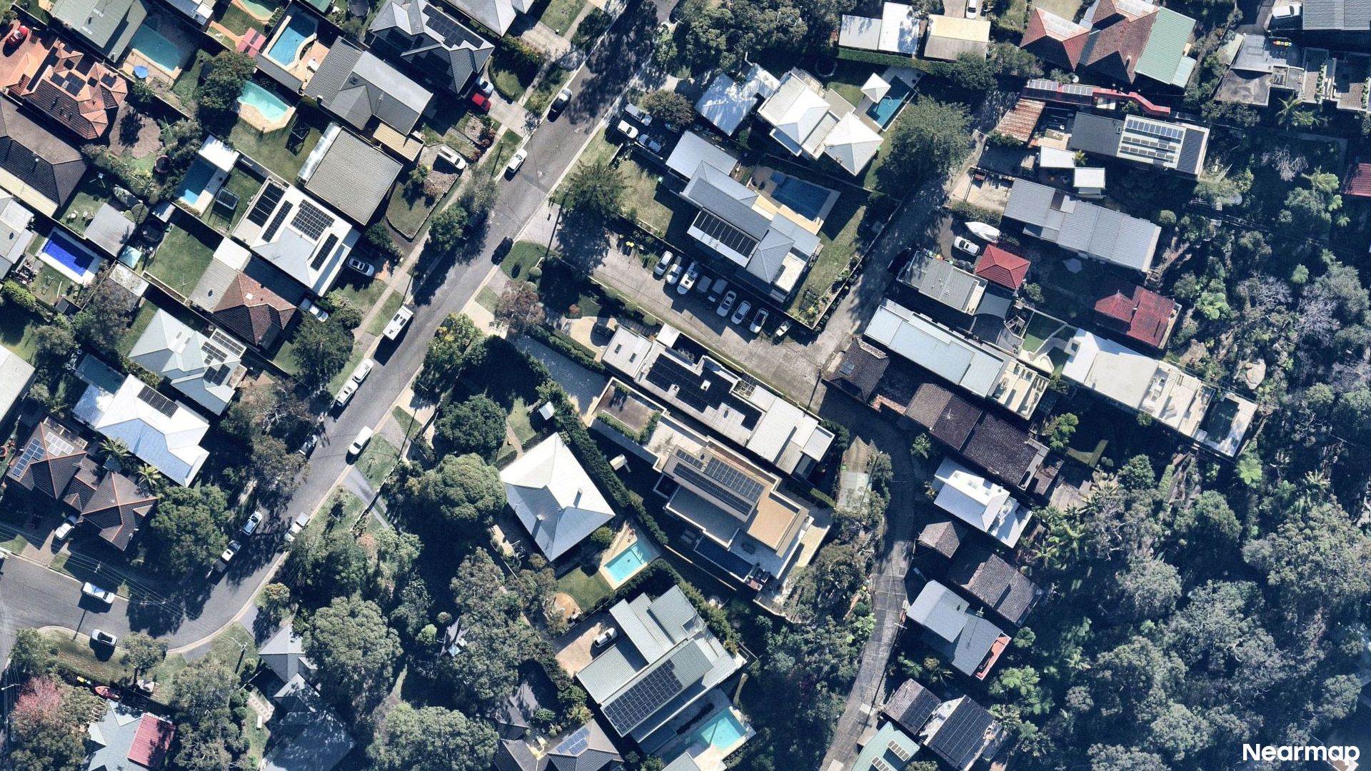Vertical aerial view