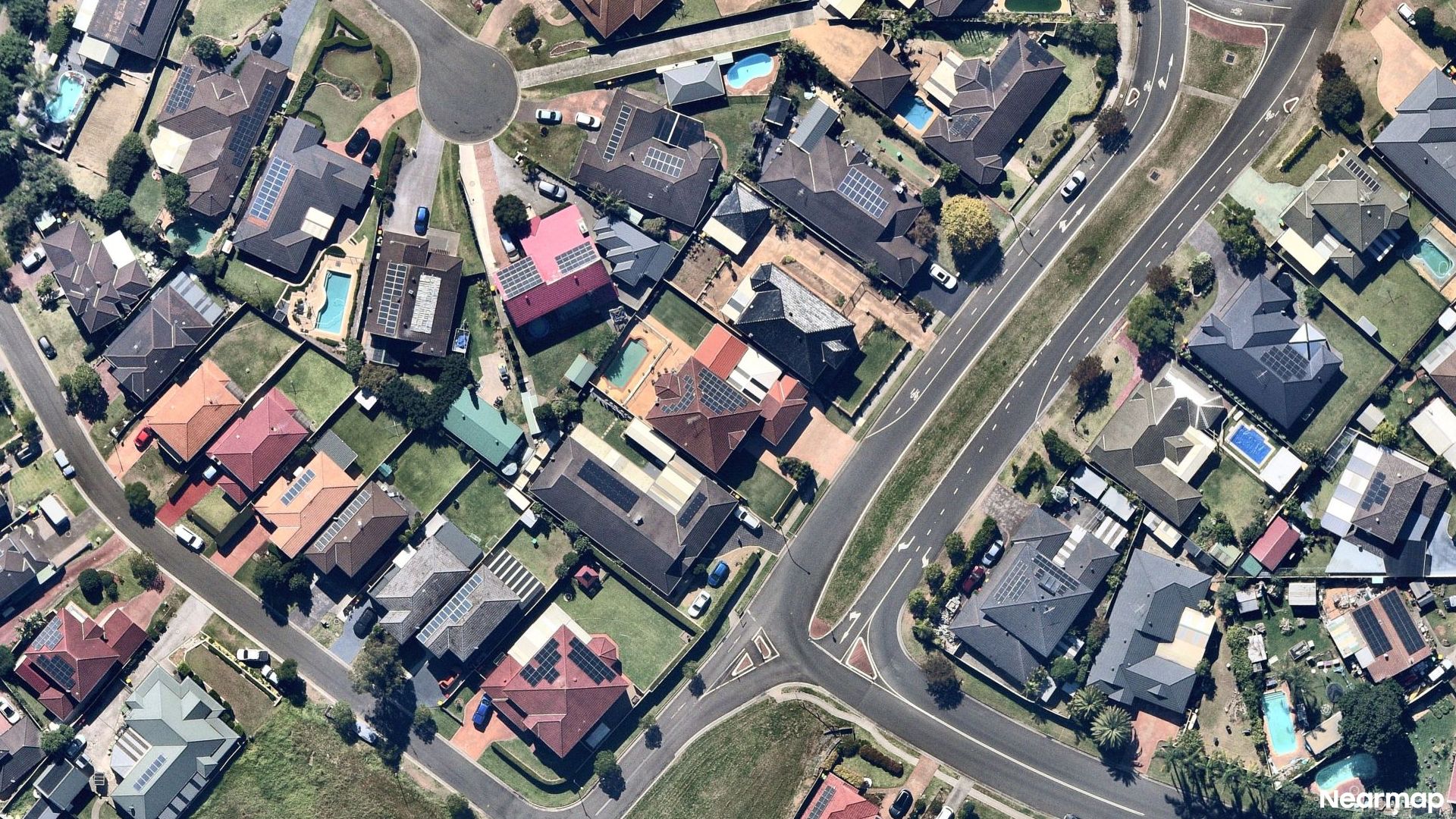 Vertical aerial view