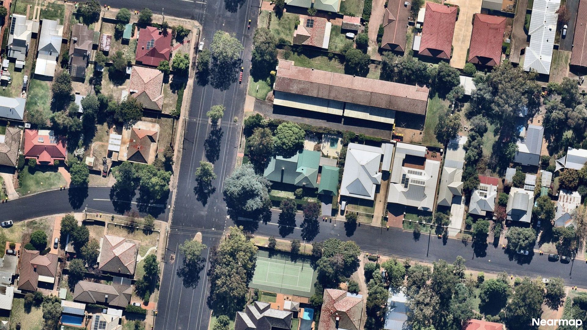 Vertical aerial view