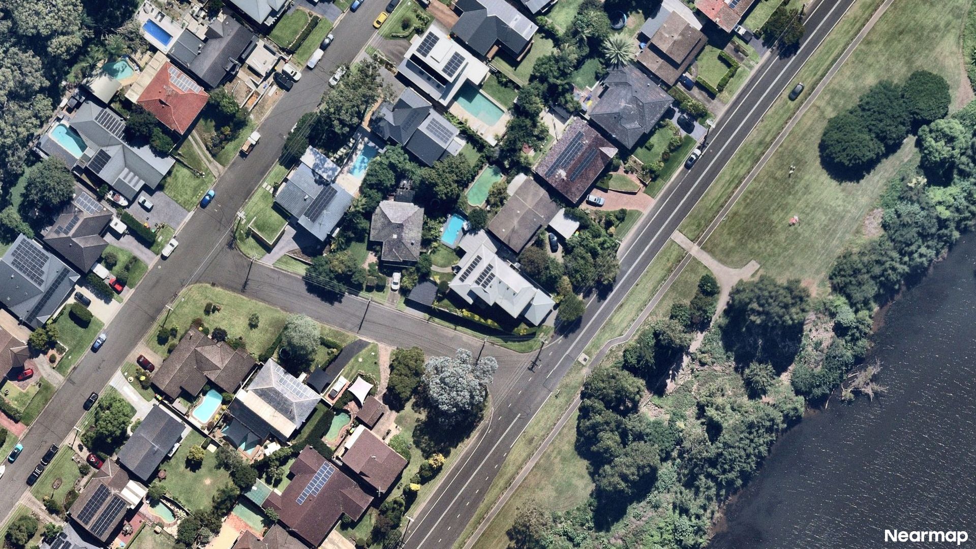 Vertical aerial view