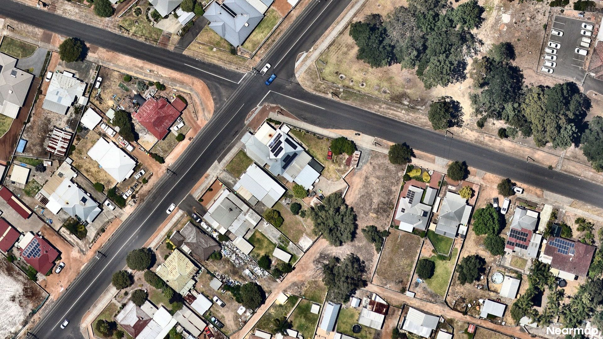 Vertical aerial view