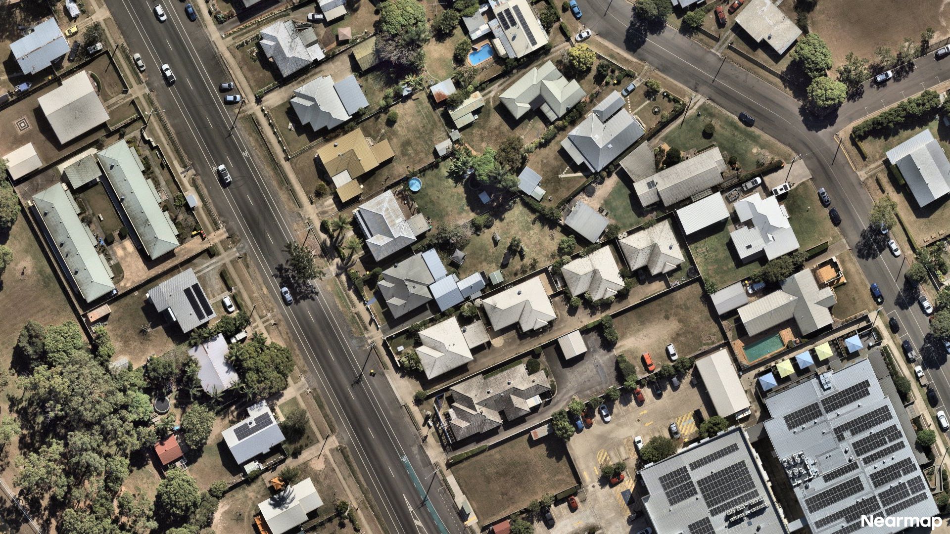 Vertical aerial view