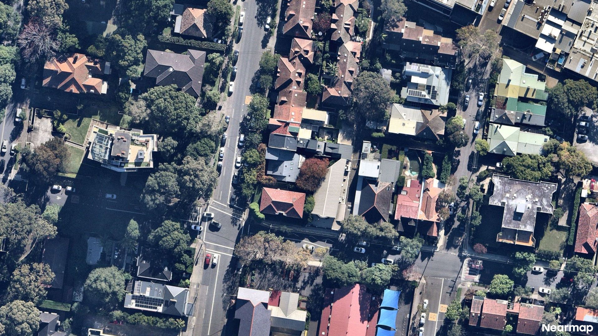 Vertical aerial view