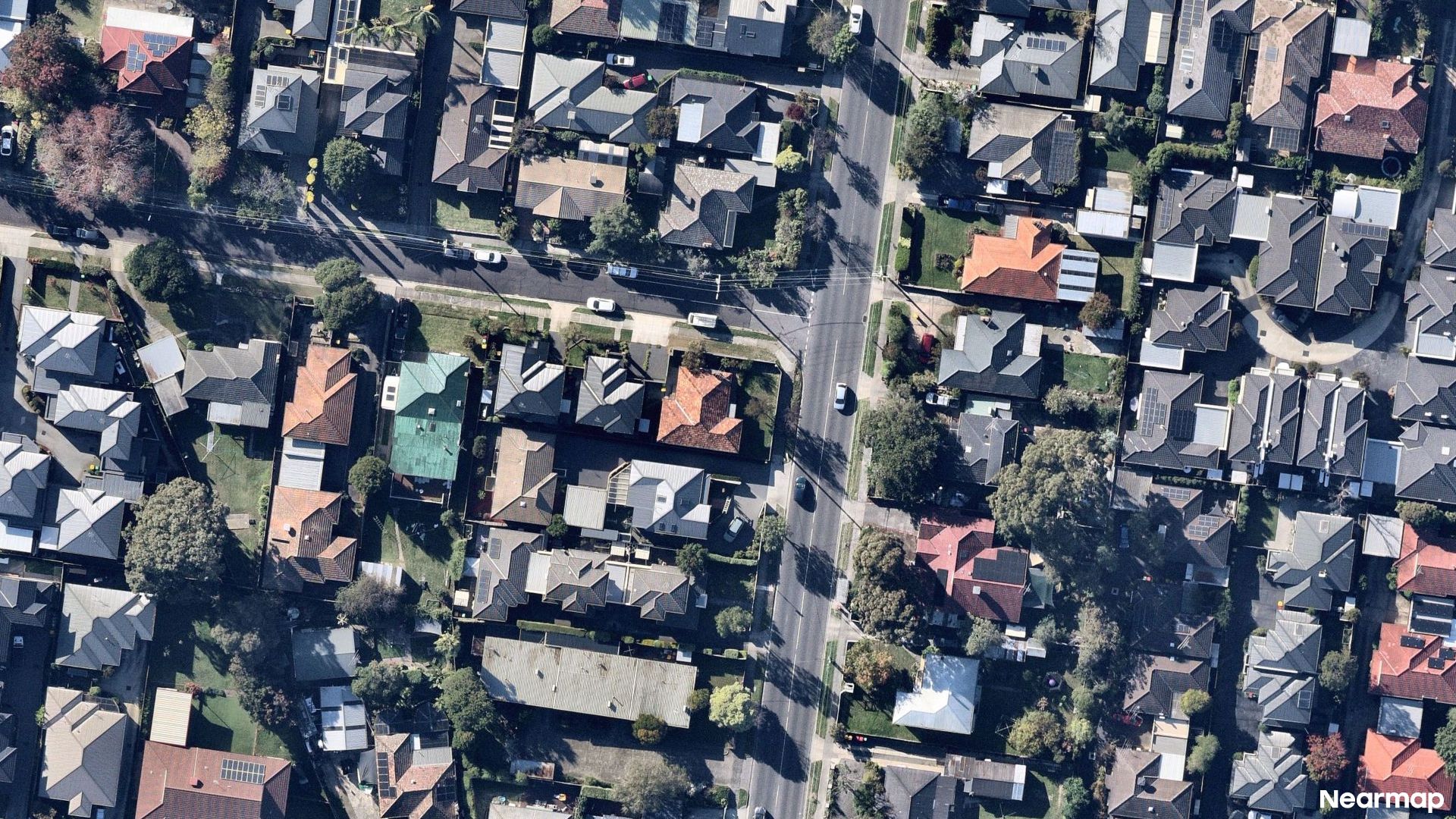 Vertical aerial view