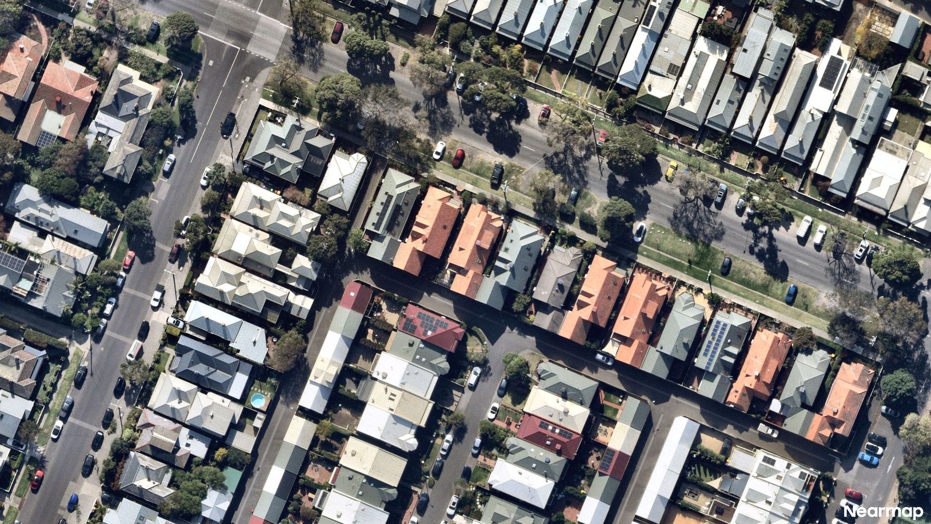 Vertical aerial view