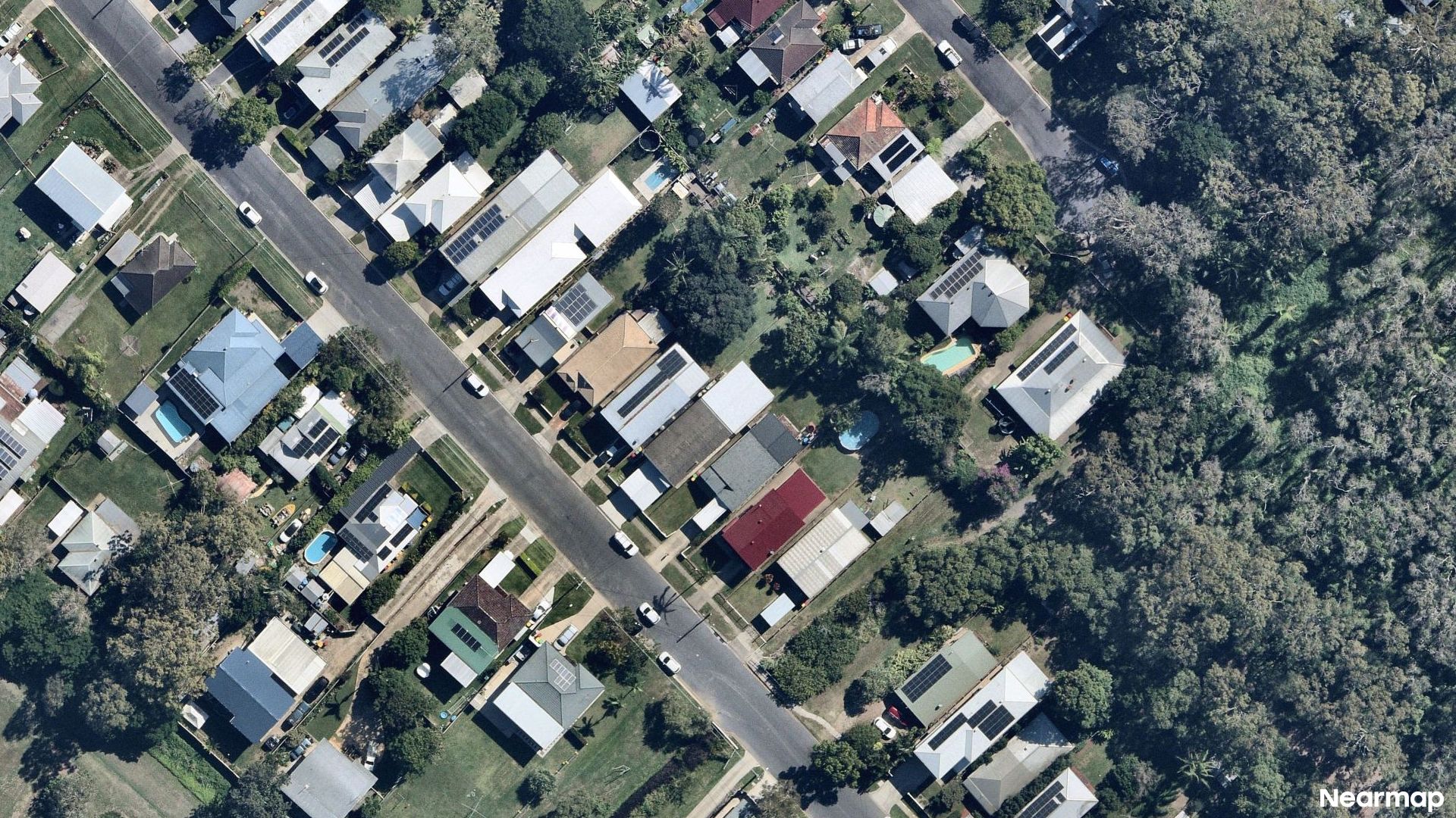 Vertical aerial view