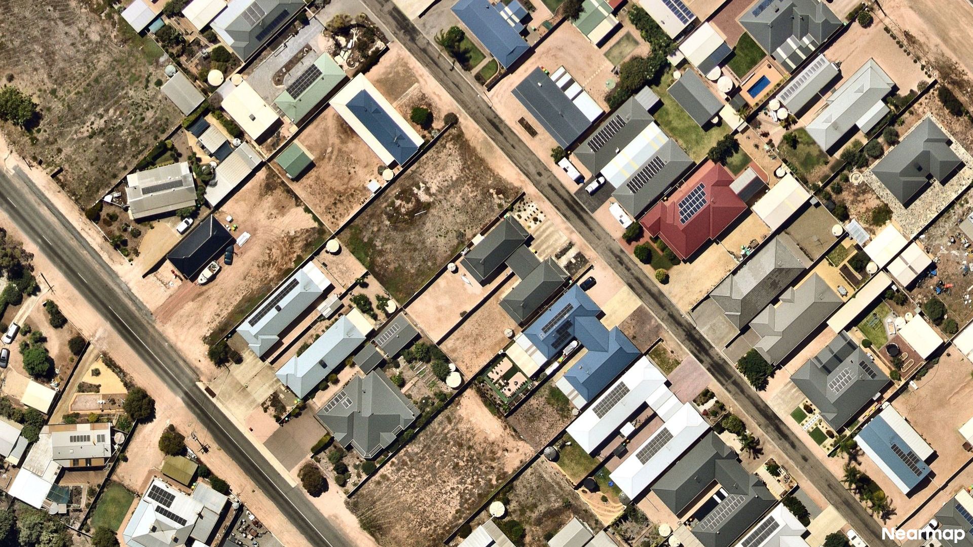 Vertical aerial view