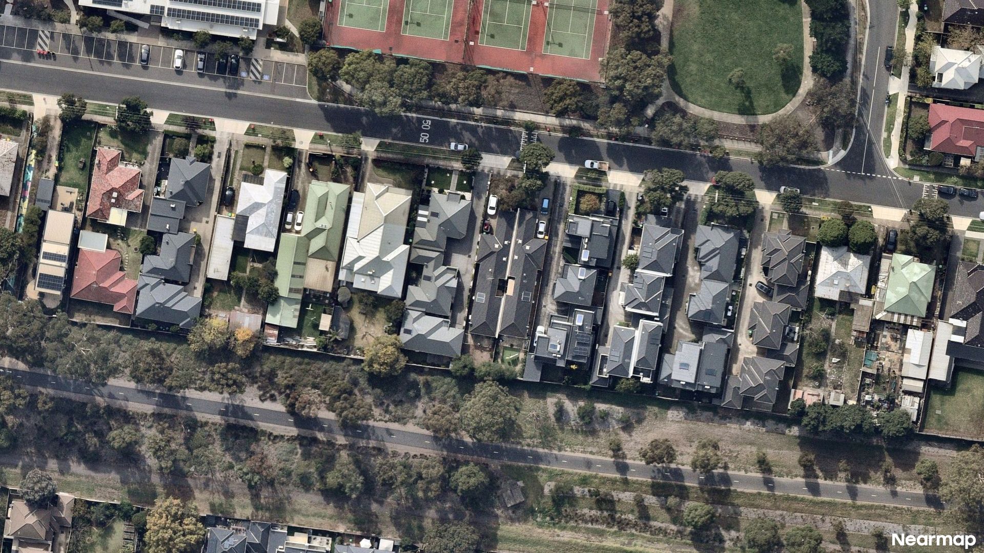 Vertical aerial view