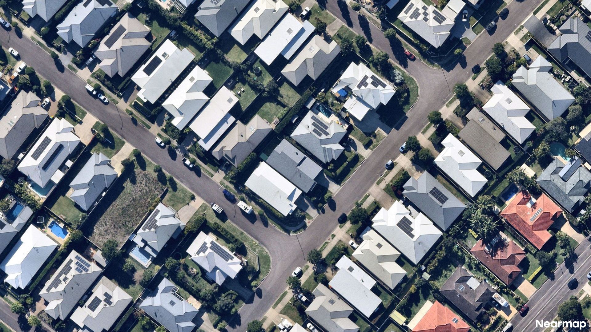 Vertical aerial view