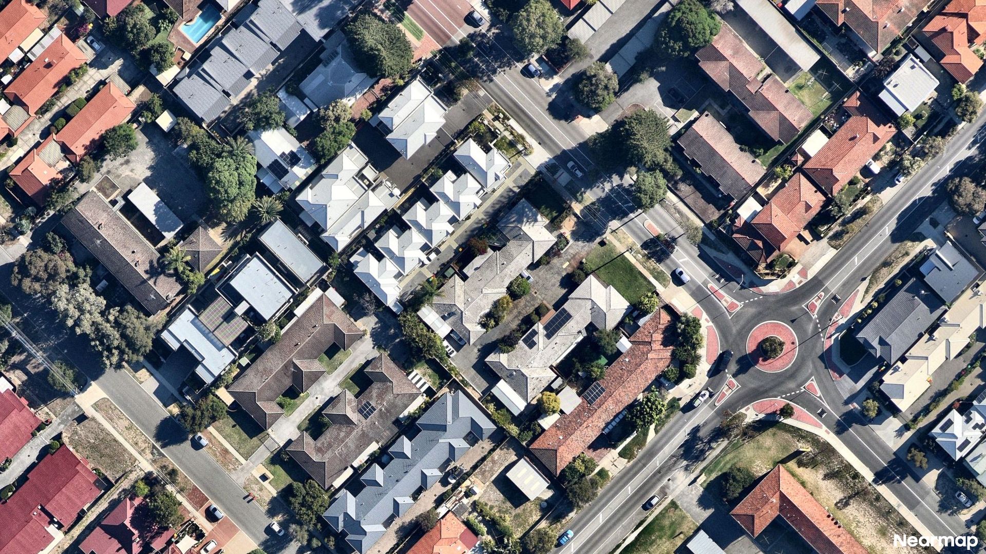 Vertical aerial view