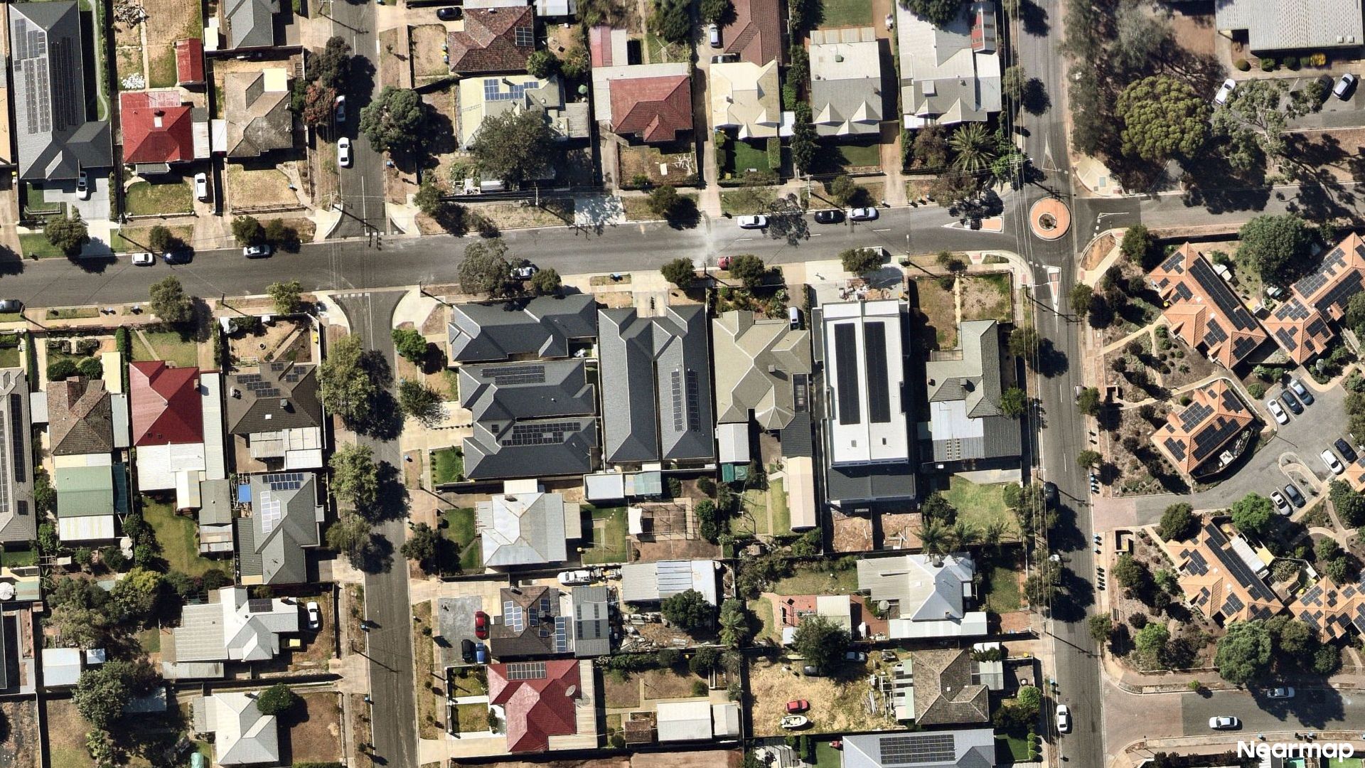 Vertical aerial view
