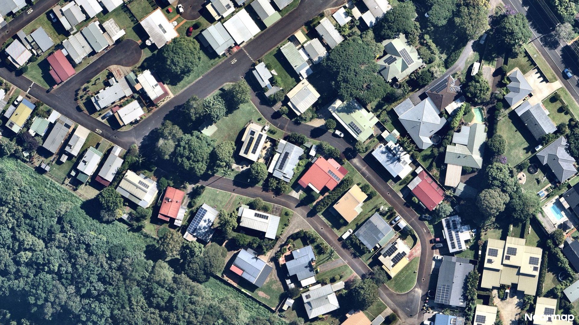 Vertical aerial view