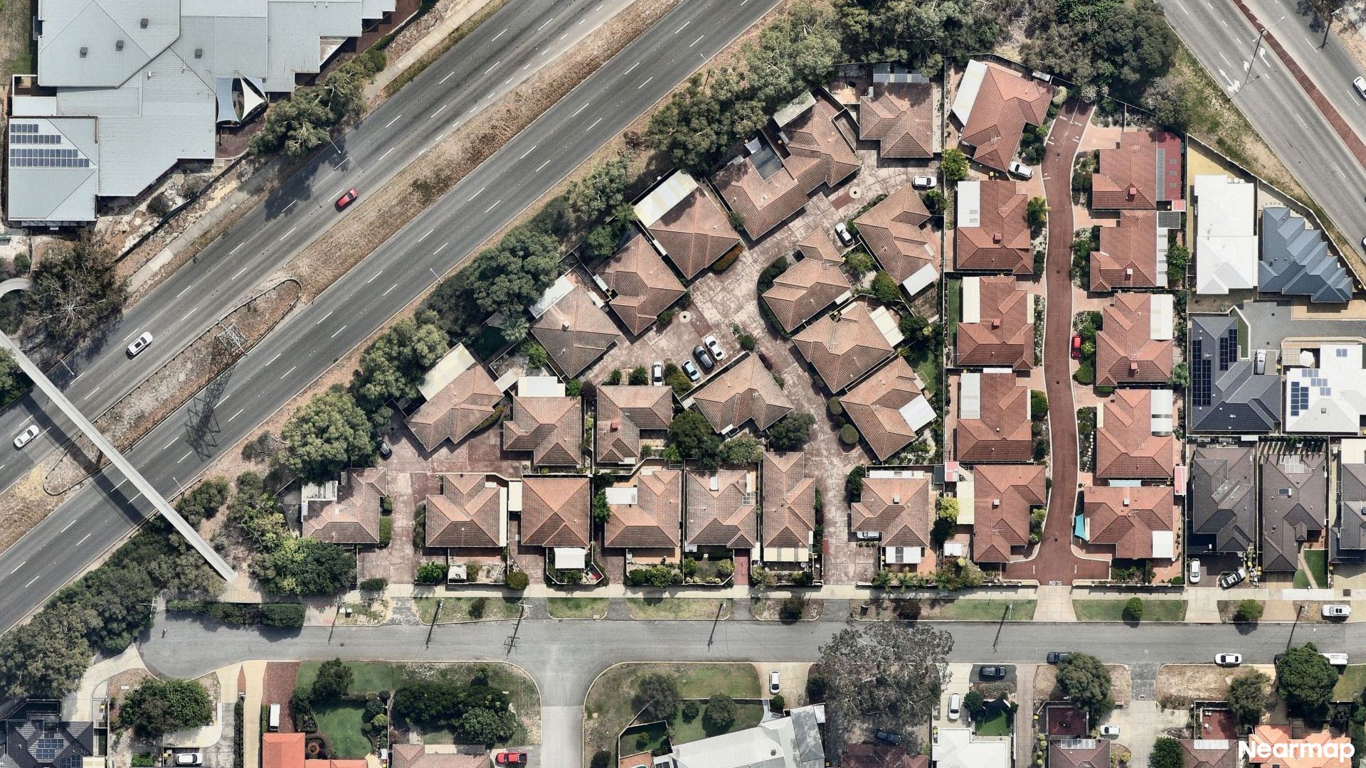 Vertical aerial view