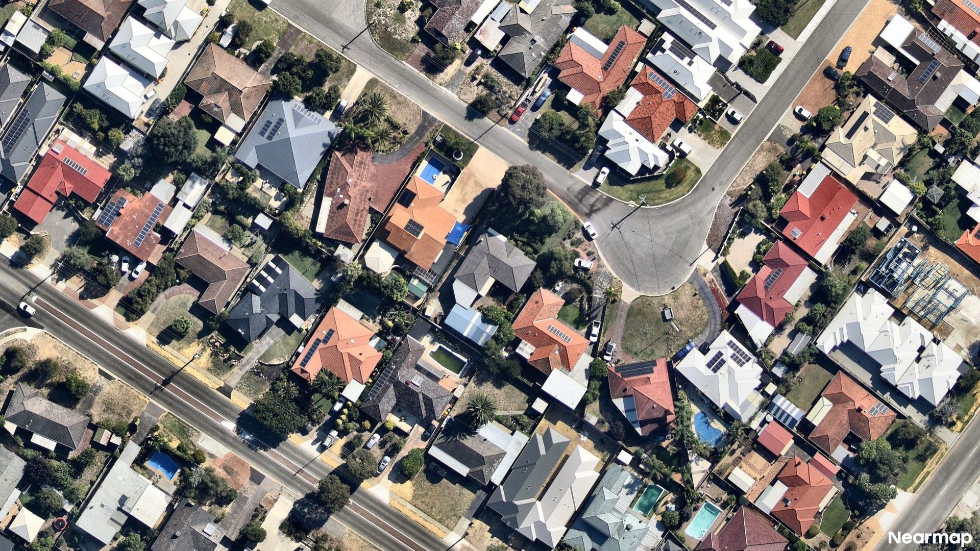 Vertical aerial view