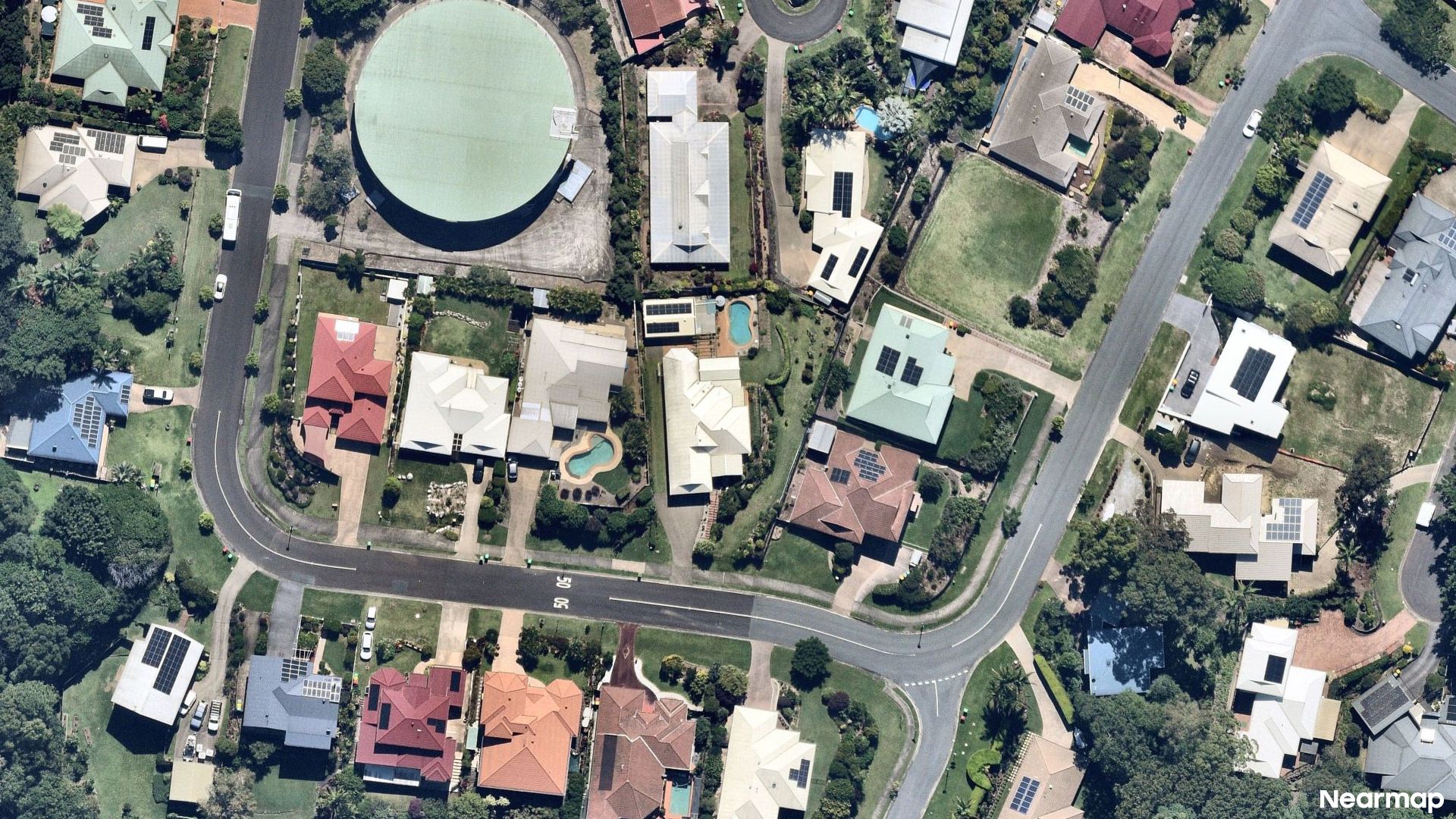 Vertical aerial view