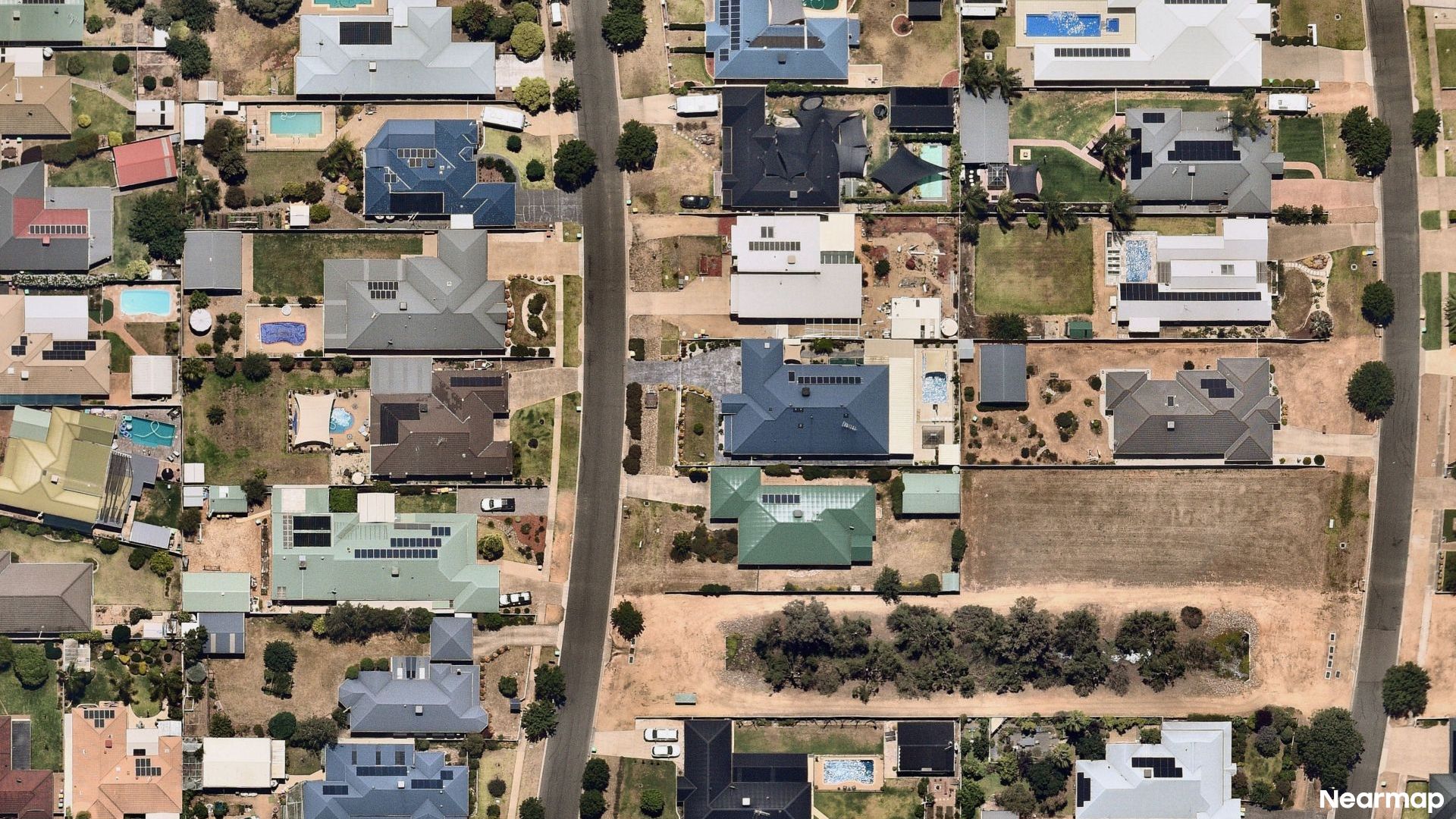 Vertical aerial view