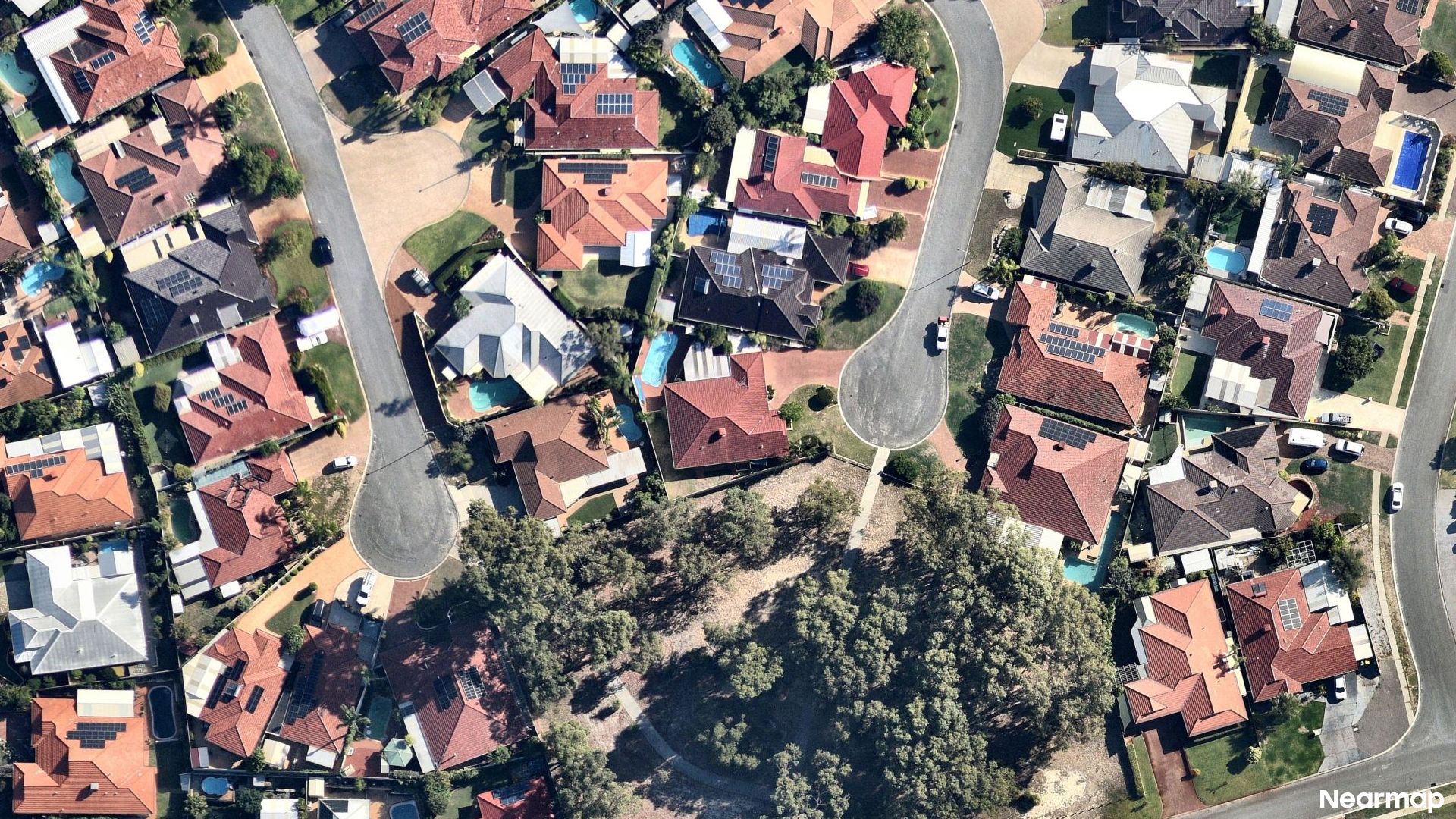 Vertical aerial view
