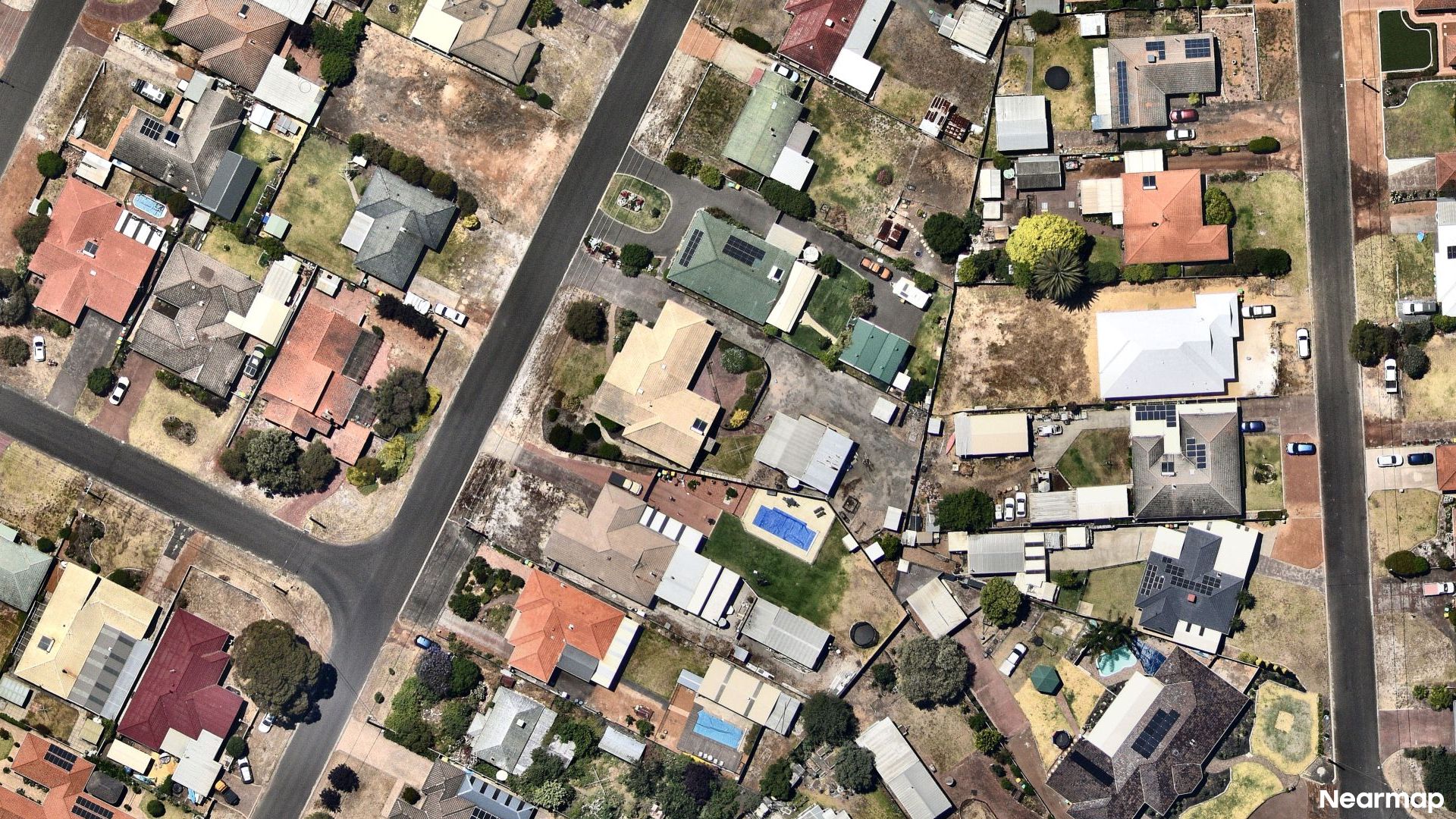 Vertical aerial view